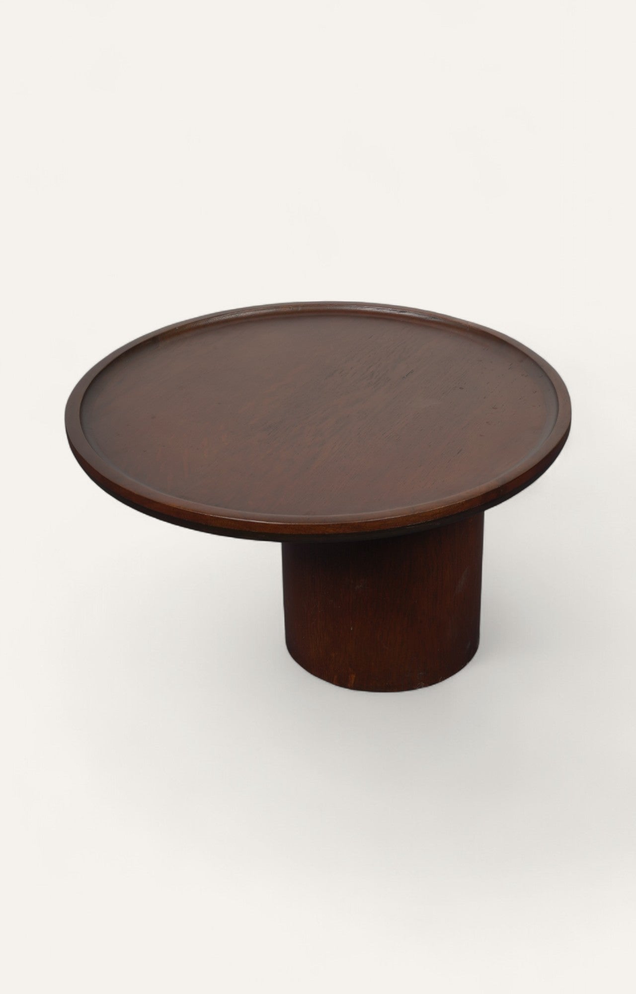 Round wooden table