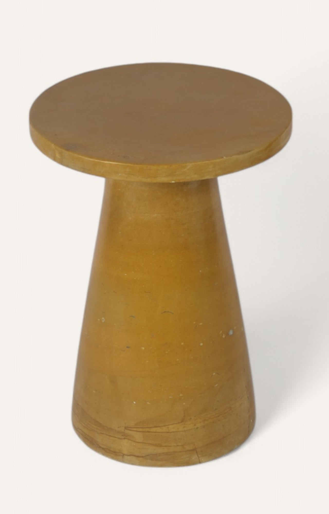 Round wooden stool