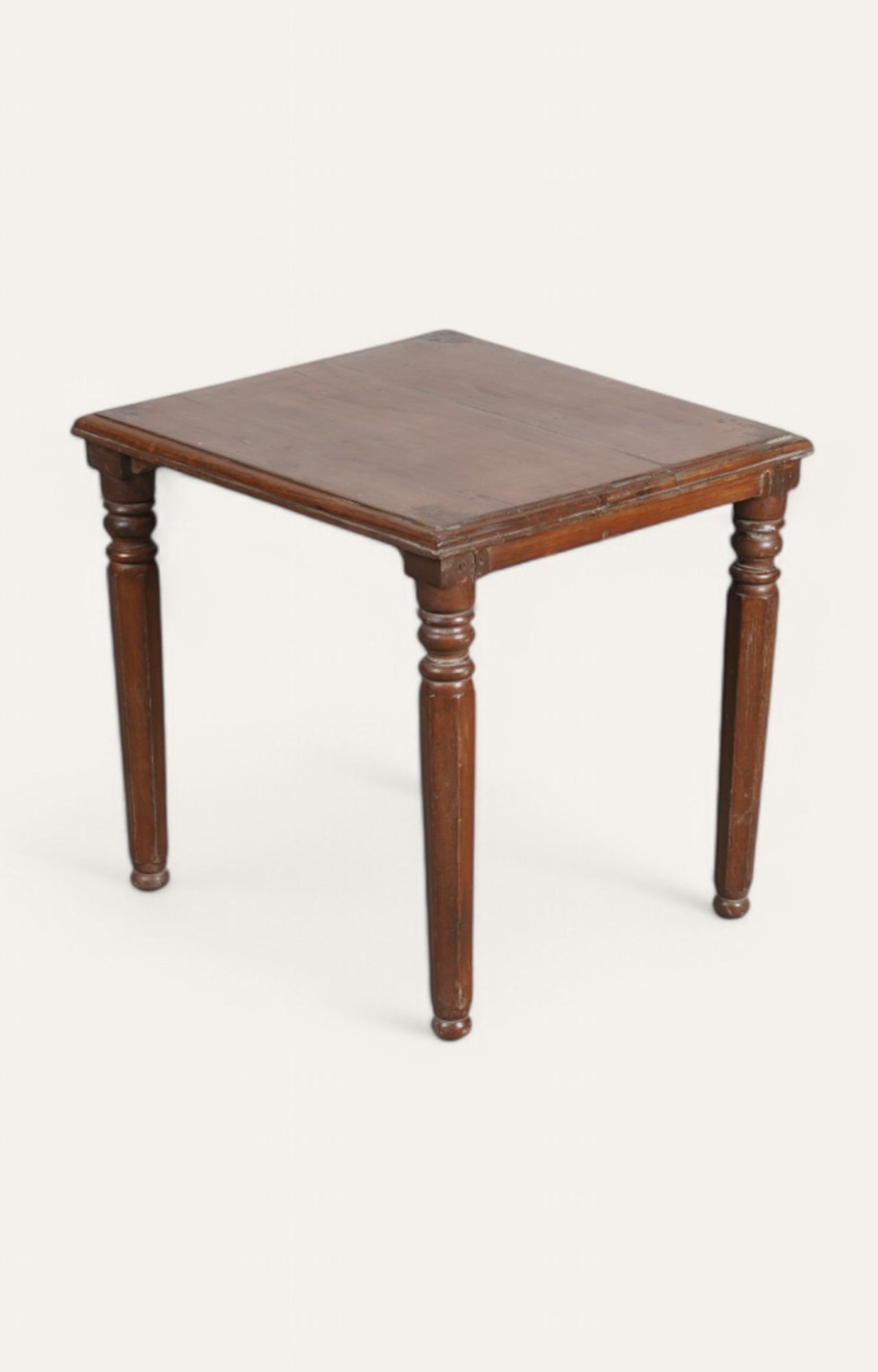 Wooden table with turned legs