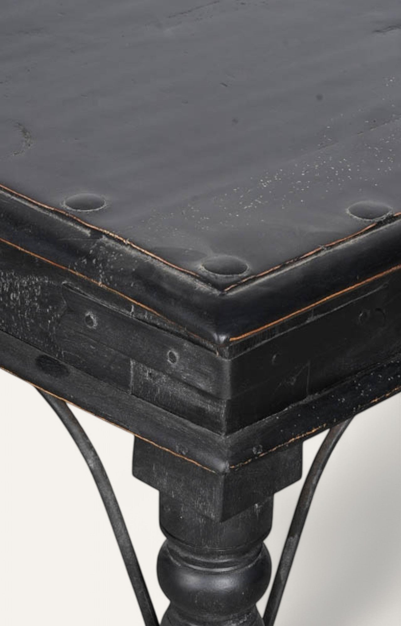 Black Wooden Side Table