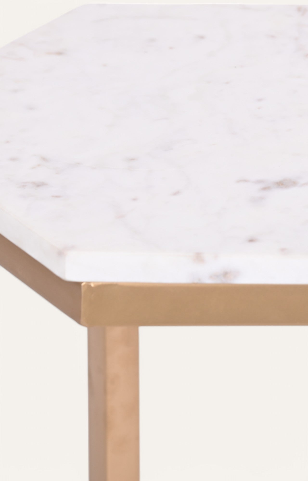 Handcrafted Iron and Stone Side Table