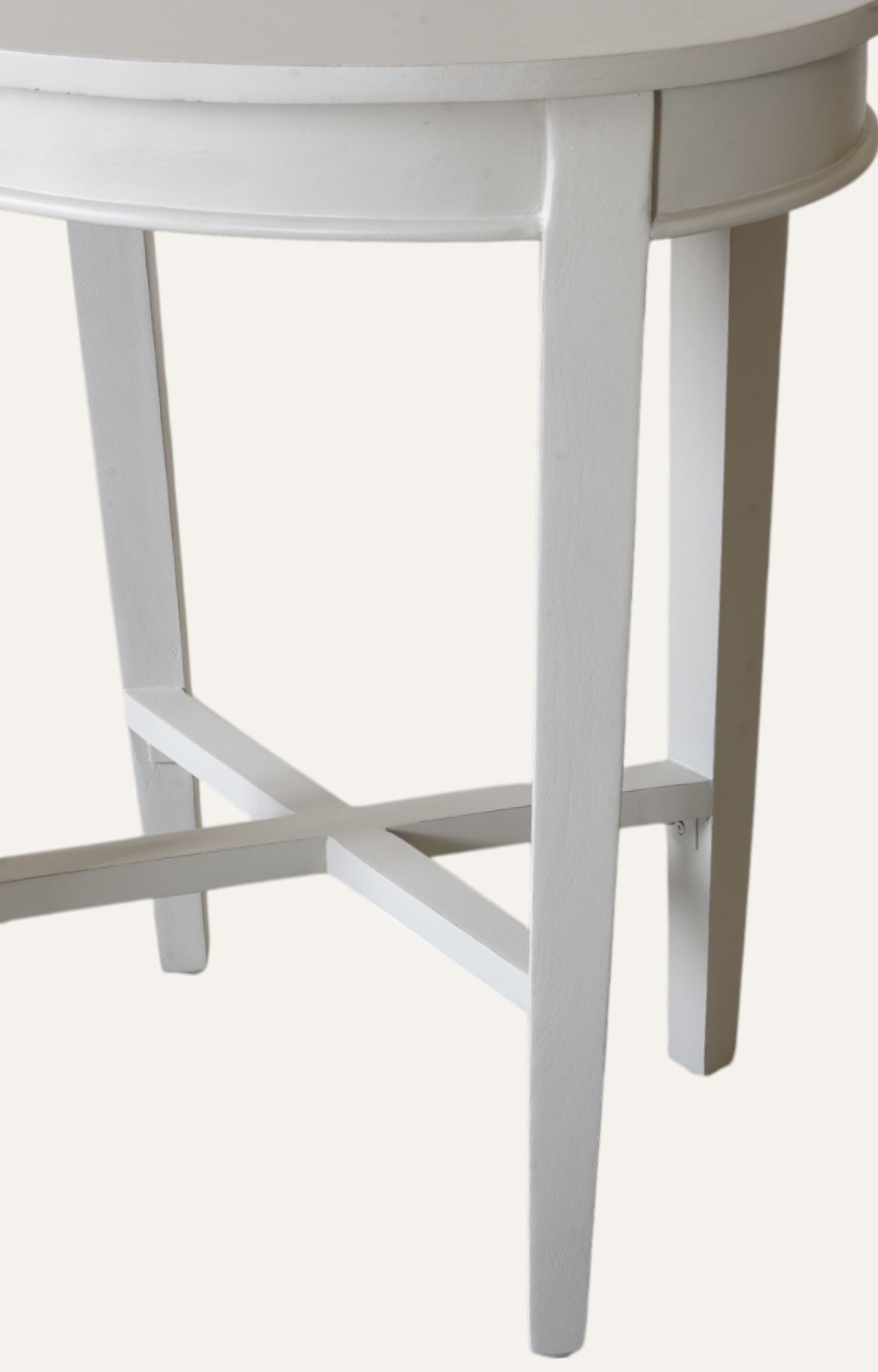 Round Gray Side Table