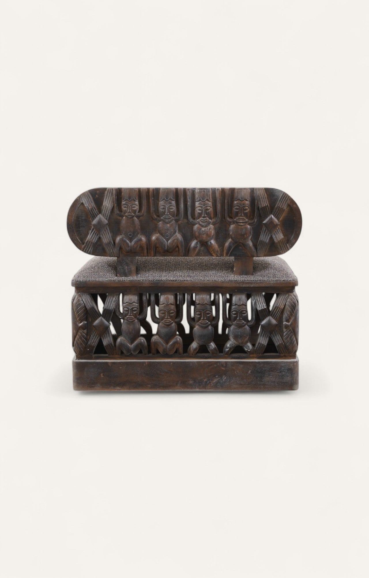 Carved wooden chair 