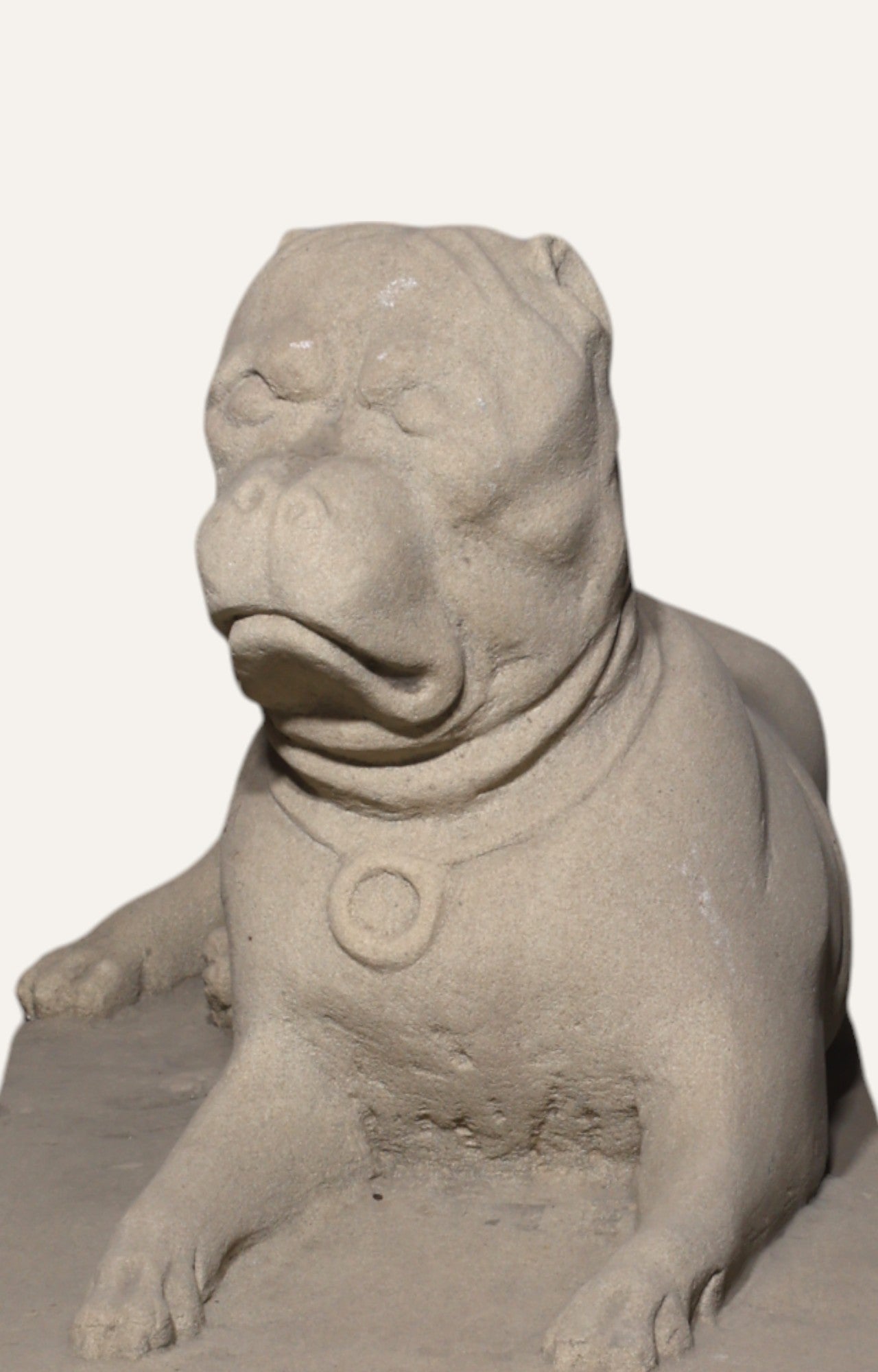 Sitting bulldog Sculpture