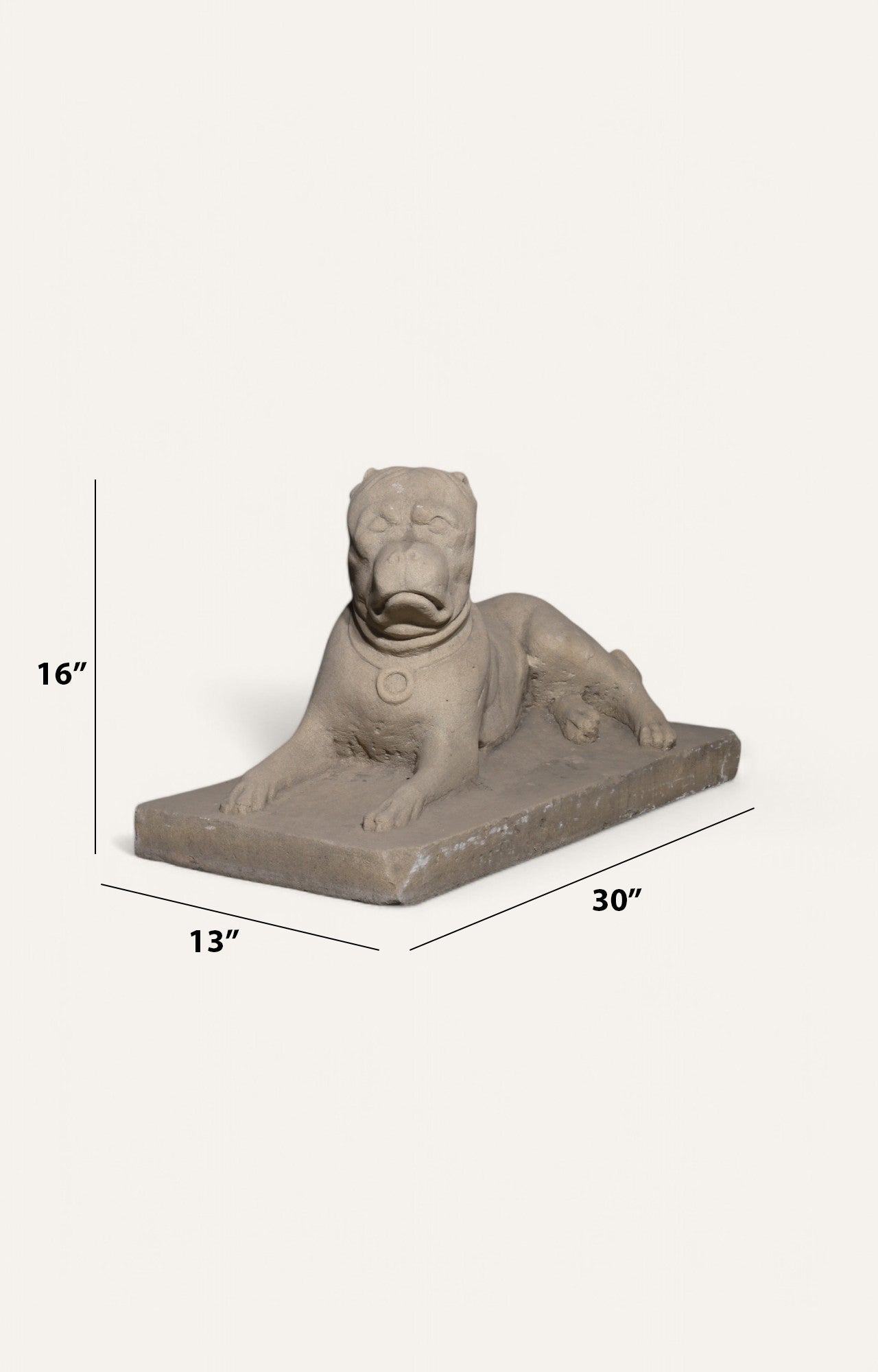Sitting bulldog Sculpture