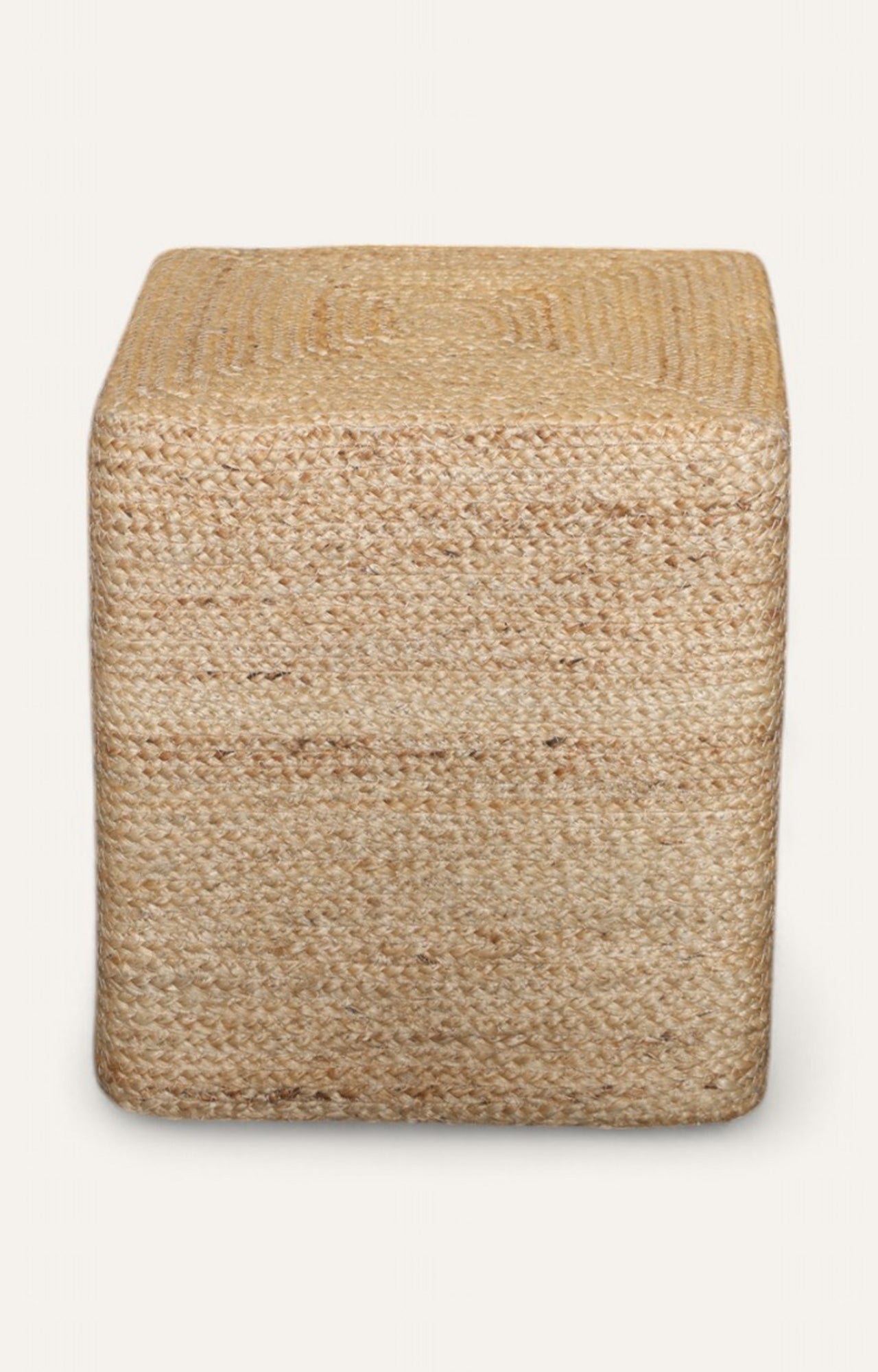 Square woven ottoman 
