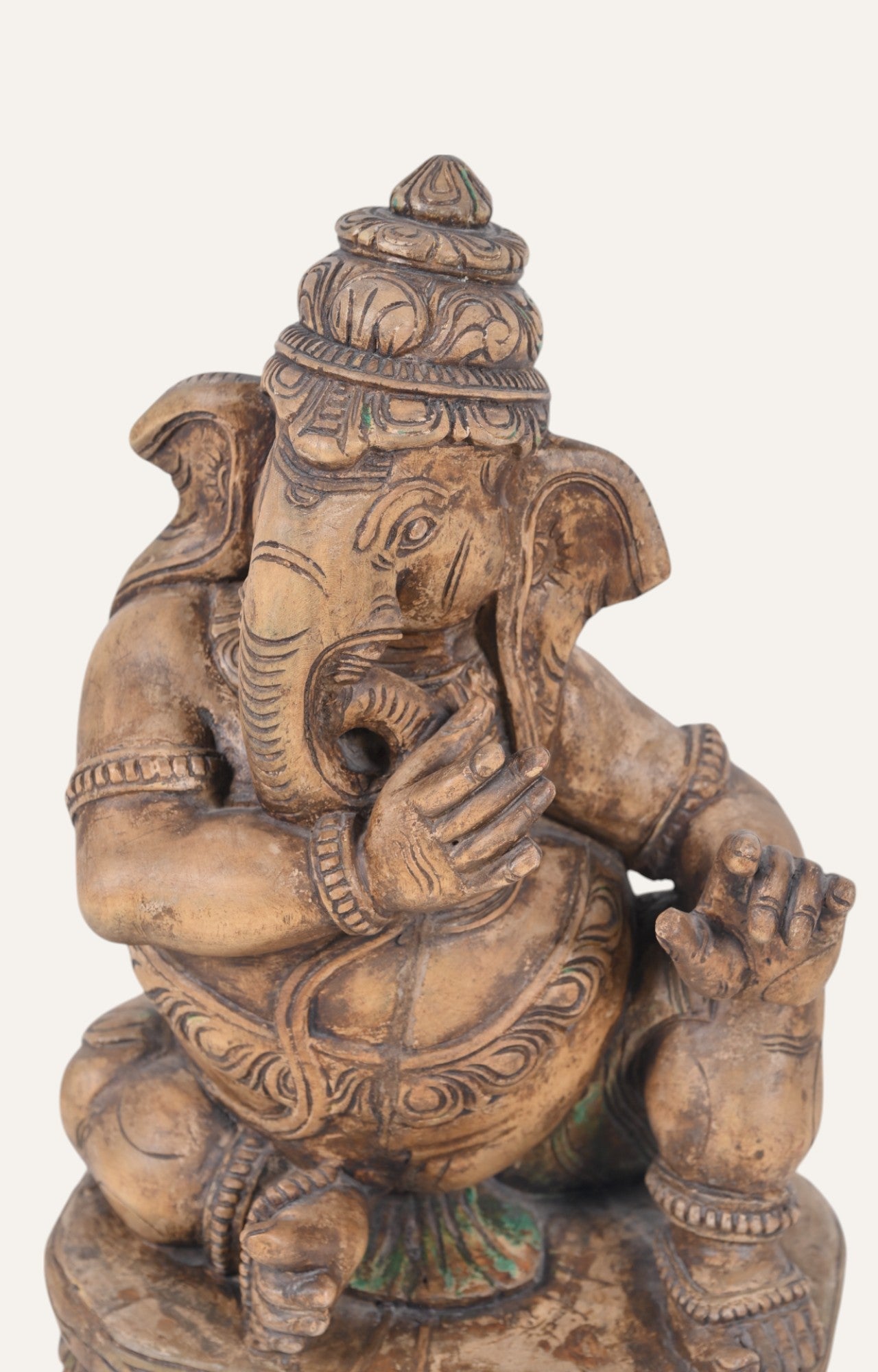 wooden Ganesh Sculpture