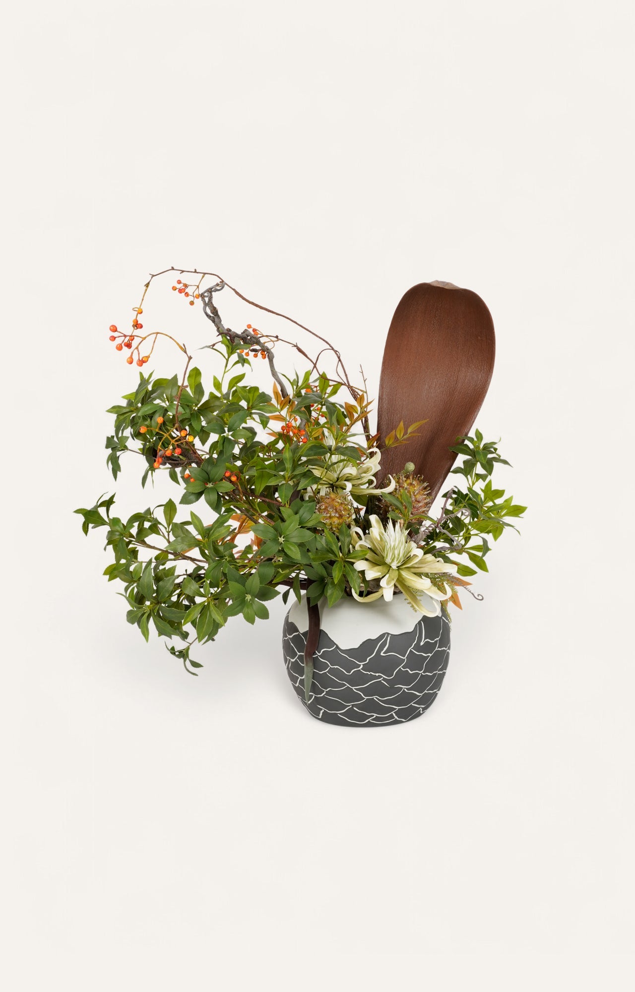 Faux Planter Ceramic Vase