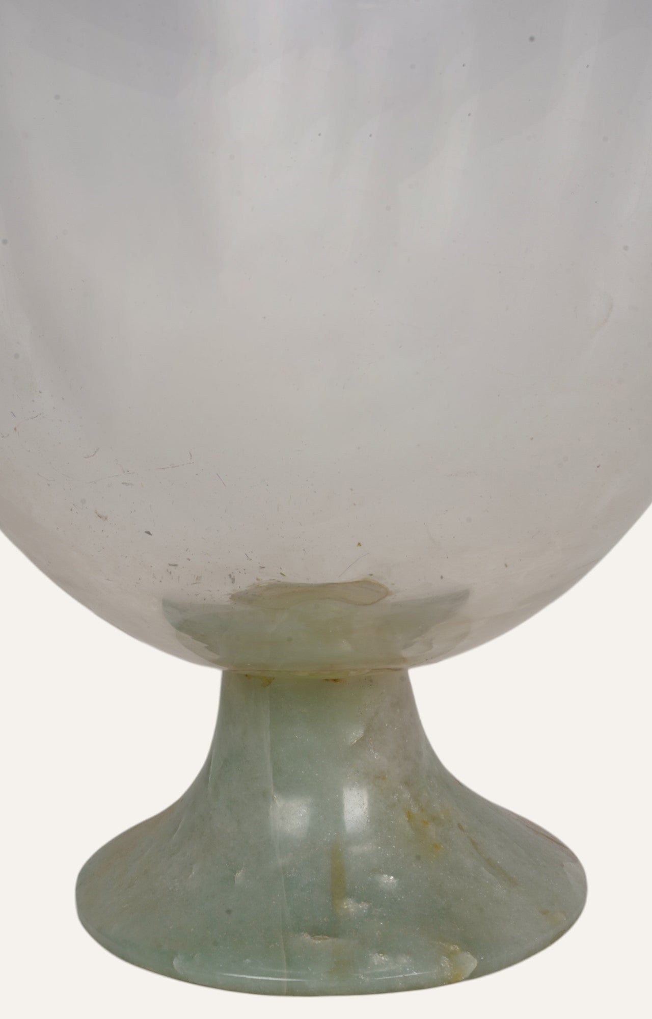 Decorative Handblown Footed Vase