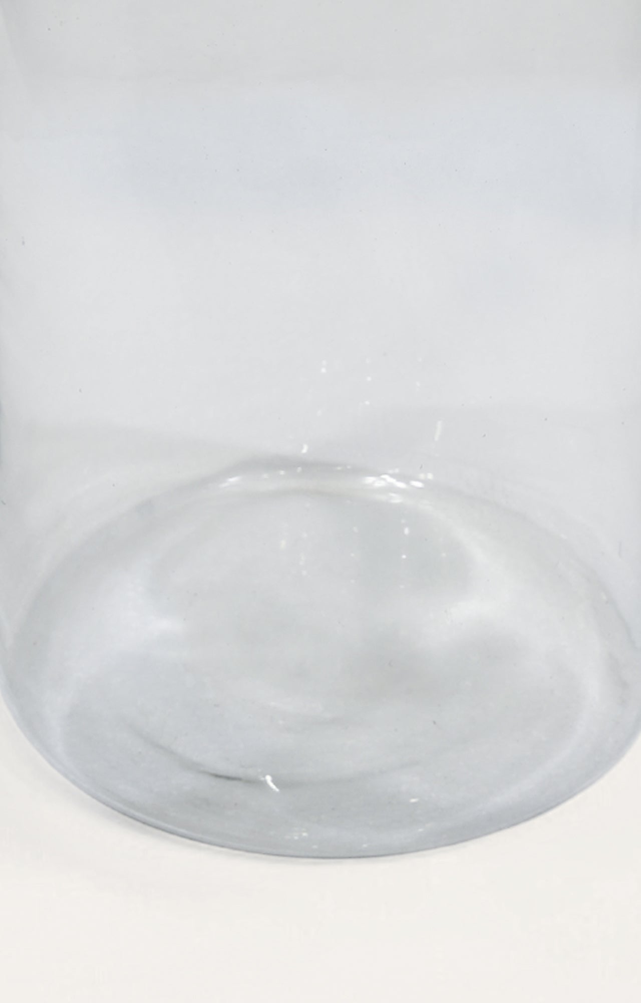 Clear glass bowl