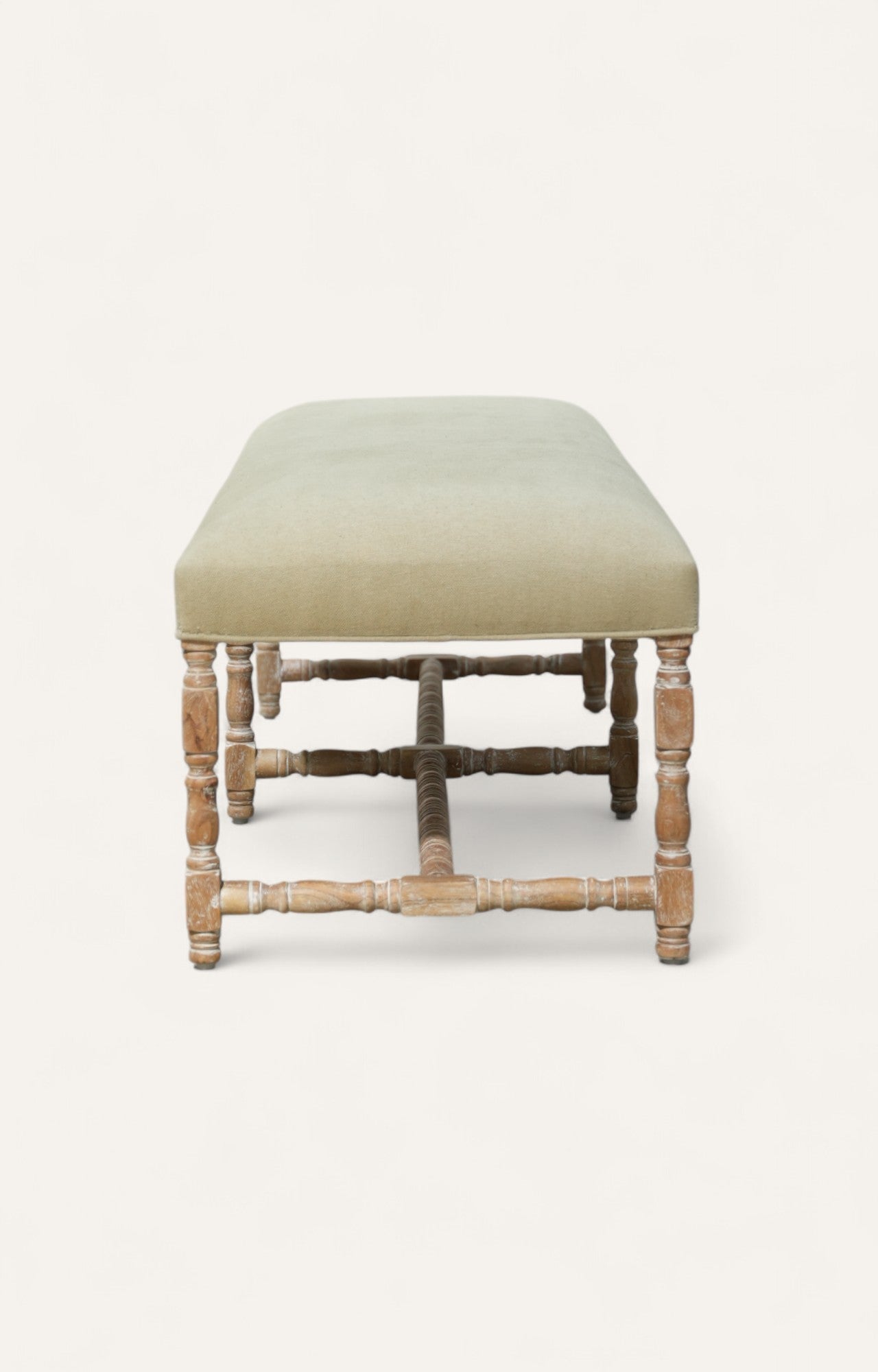 Stool with wooden legs 