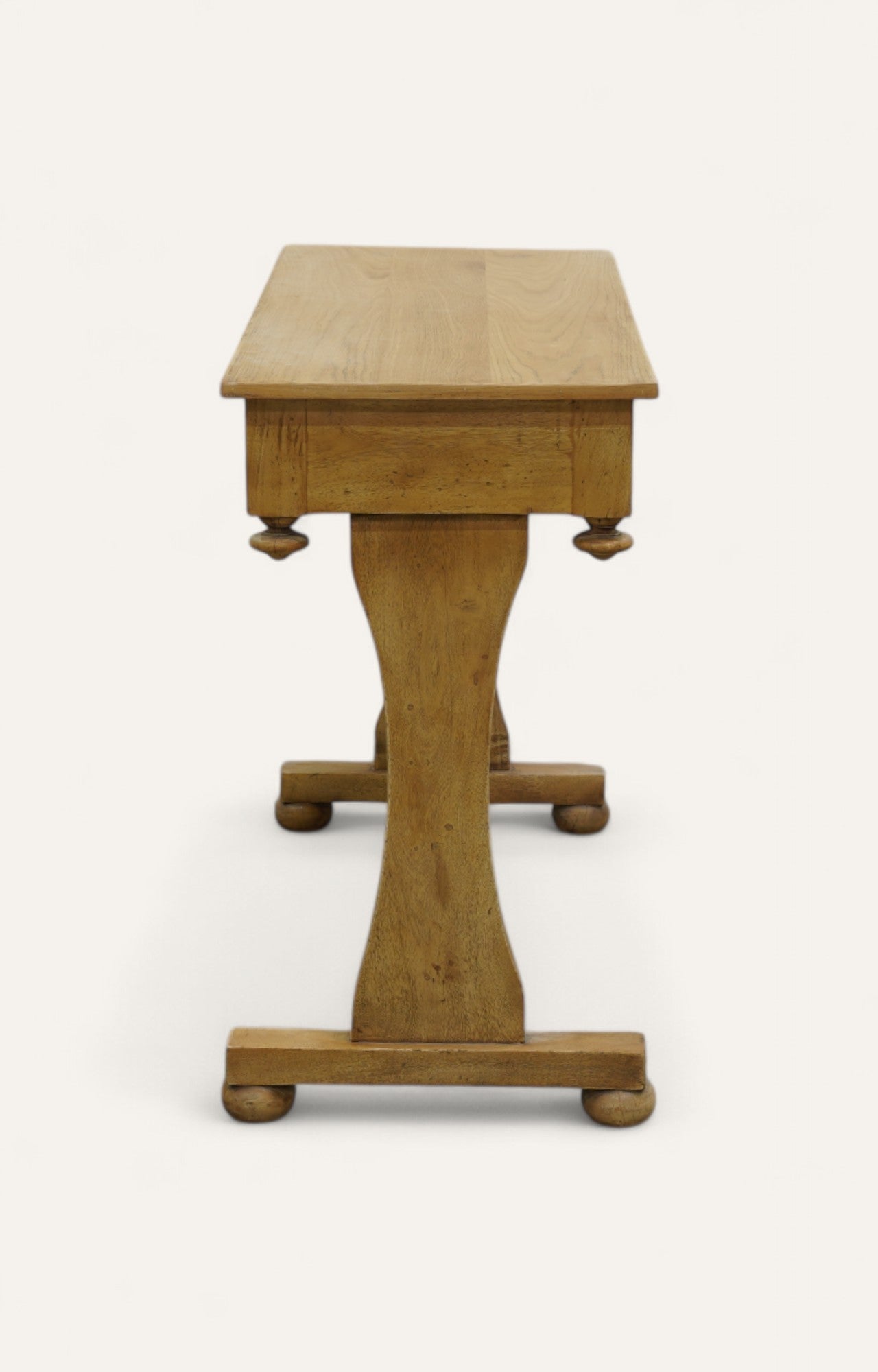 Wooden pedestal table 