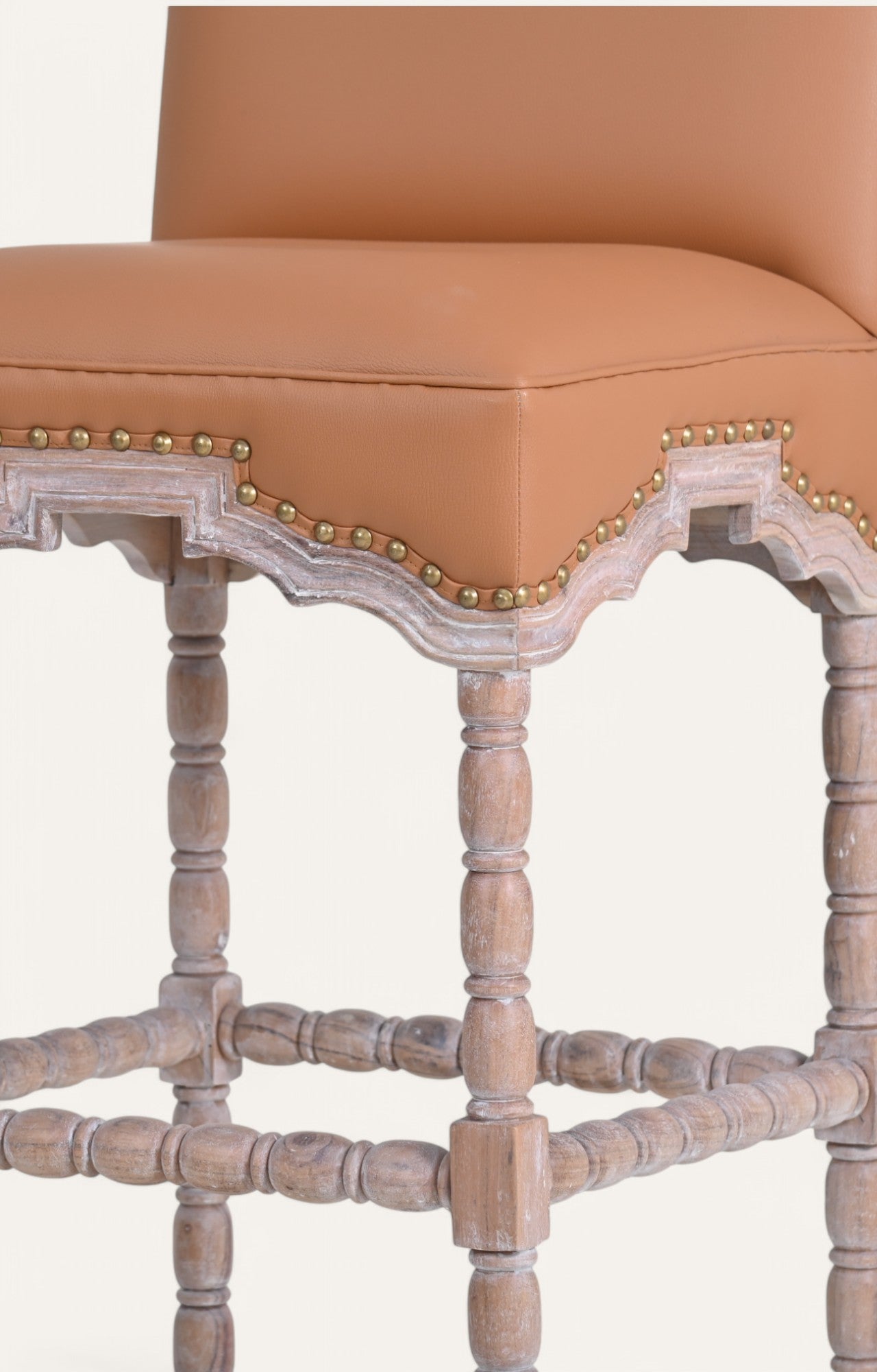 Chair with brown cushioned