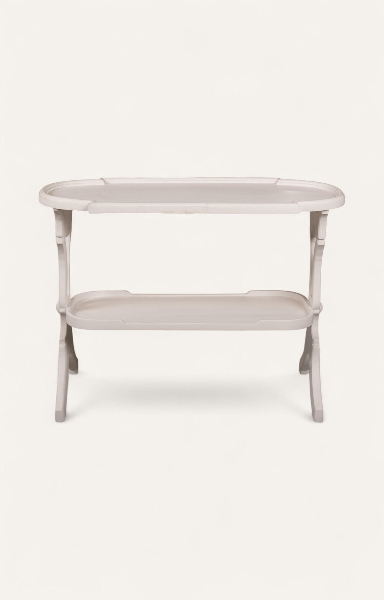 side table with two shelves 