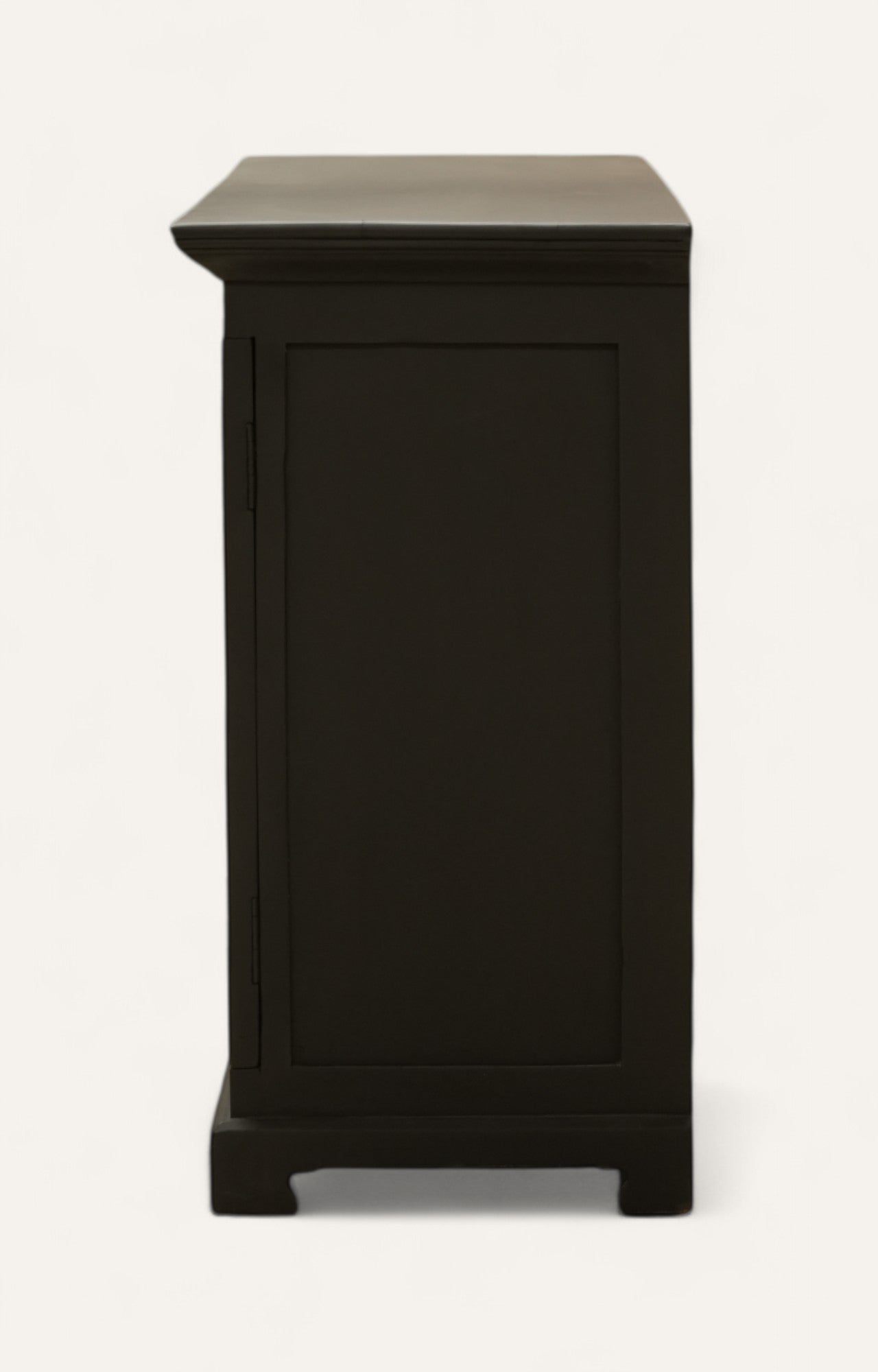 Black wooden side table 