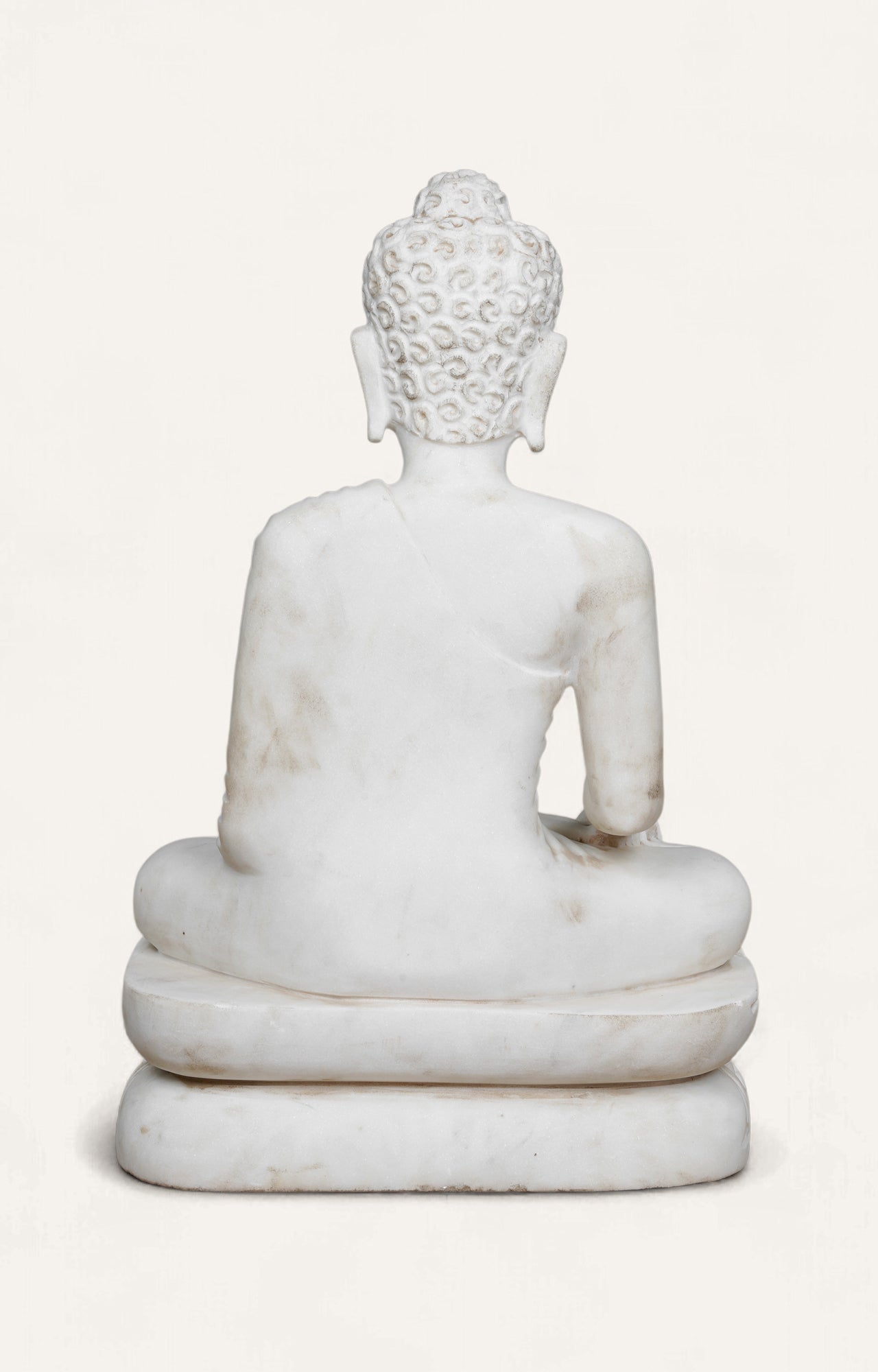 White marble Buddha statue