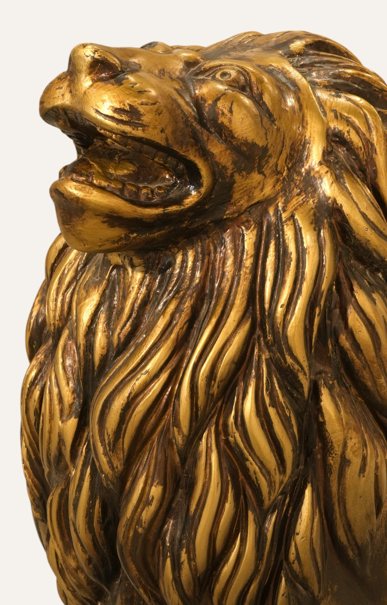 Bronze Finish Lion Statue 