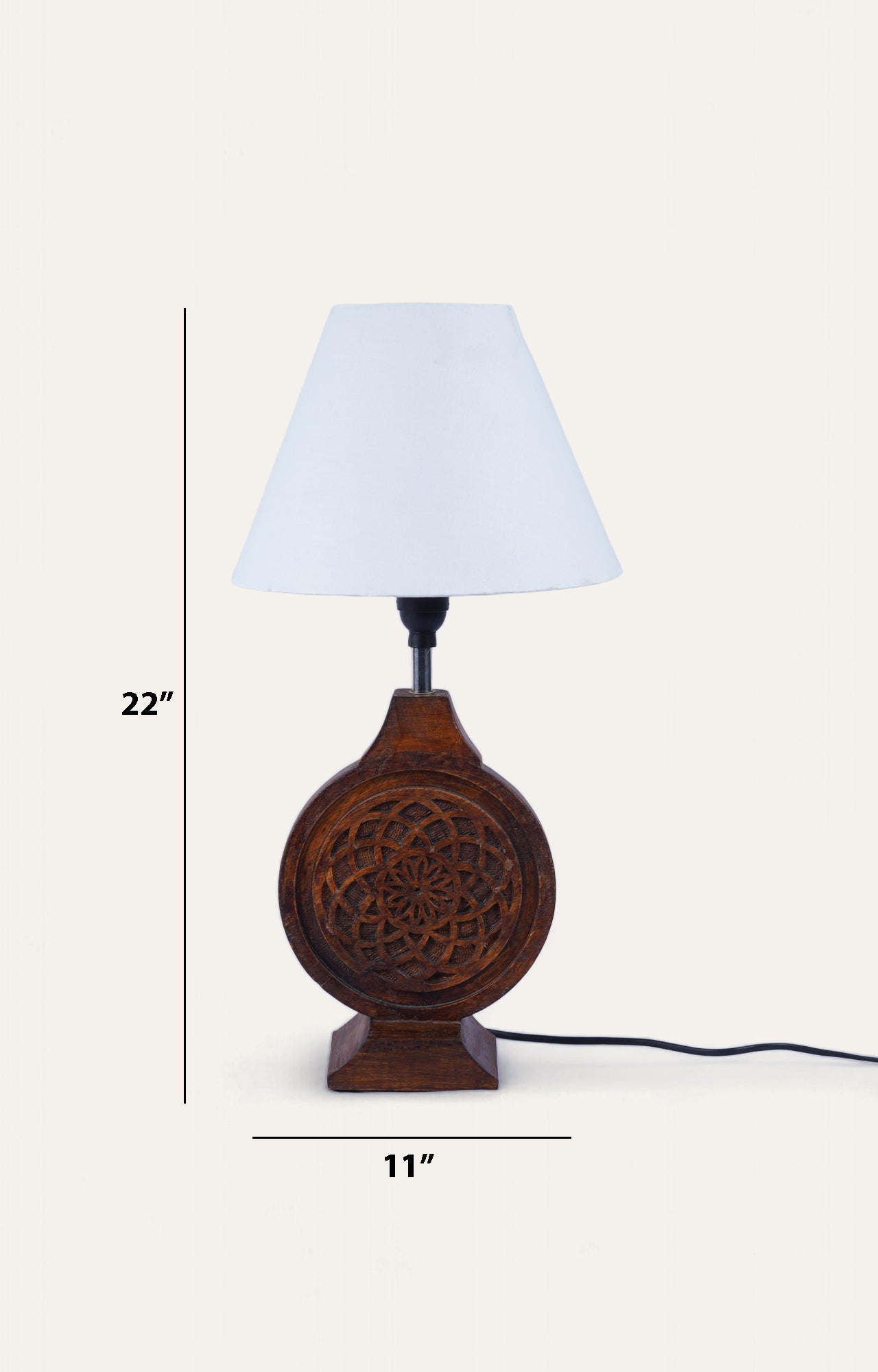 Sacred Geometry table lamp_size