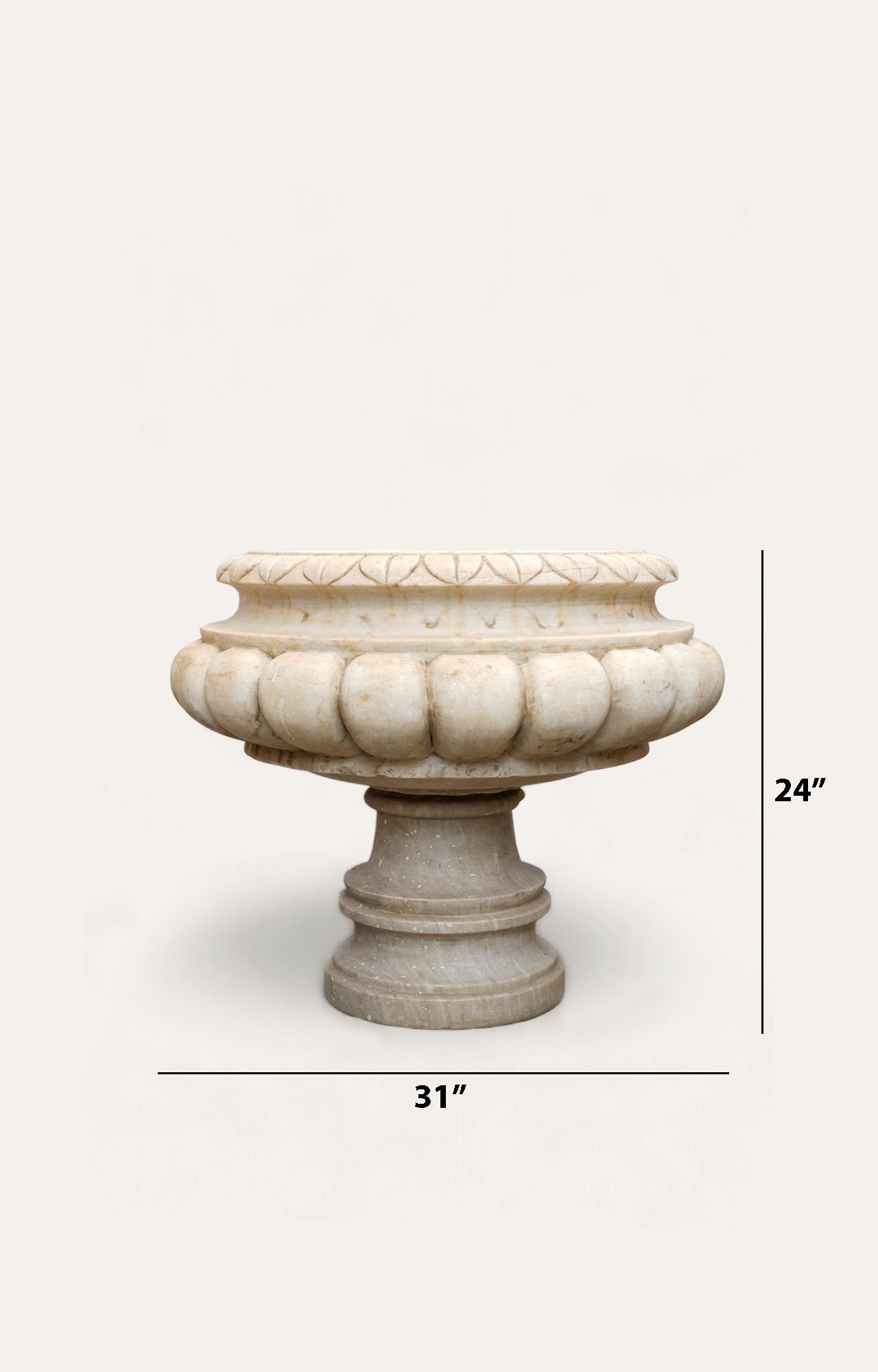 Scalloped Urn Planter_size