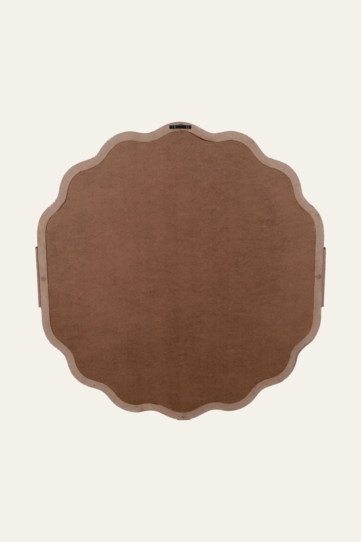 Scalloped Wooden Mirror