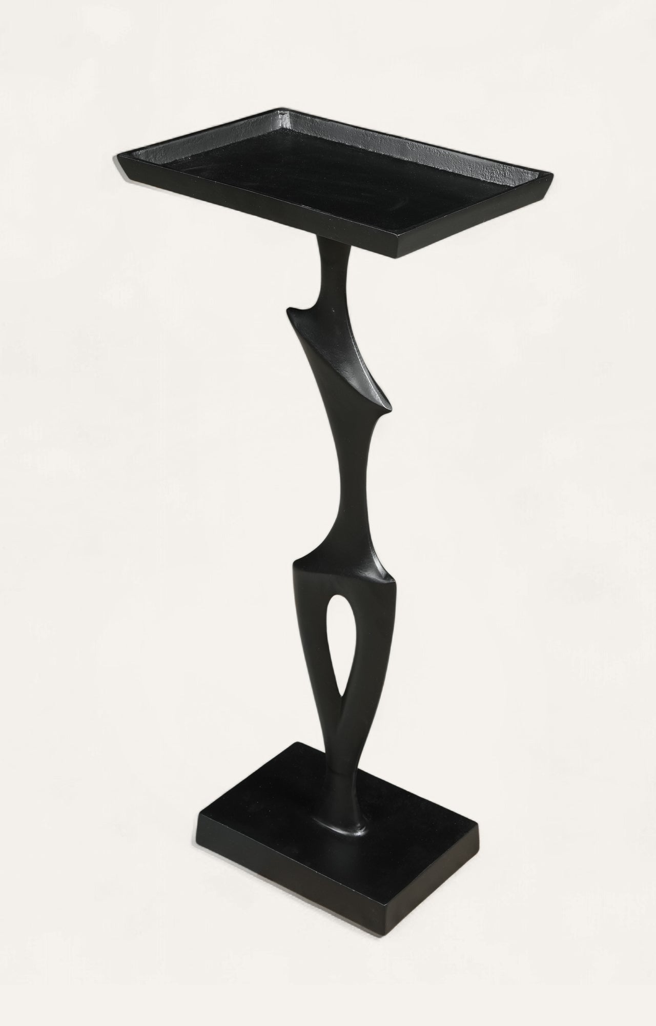 Sculptural Pedestal Side Table