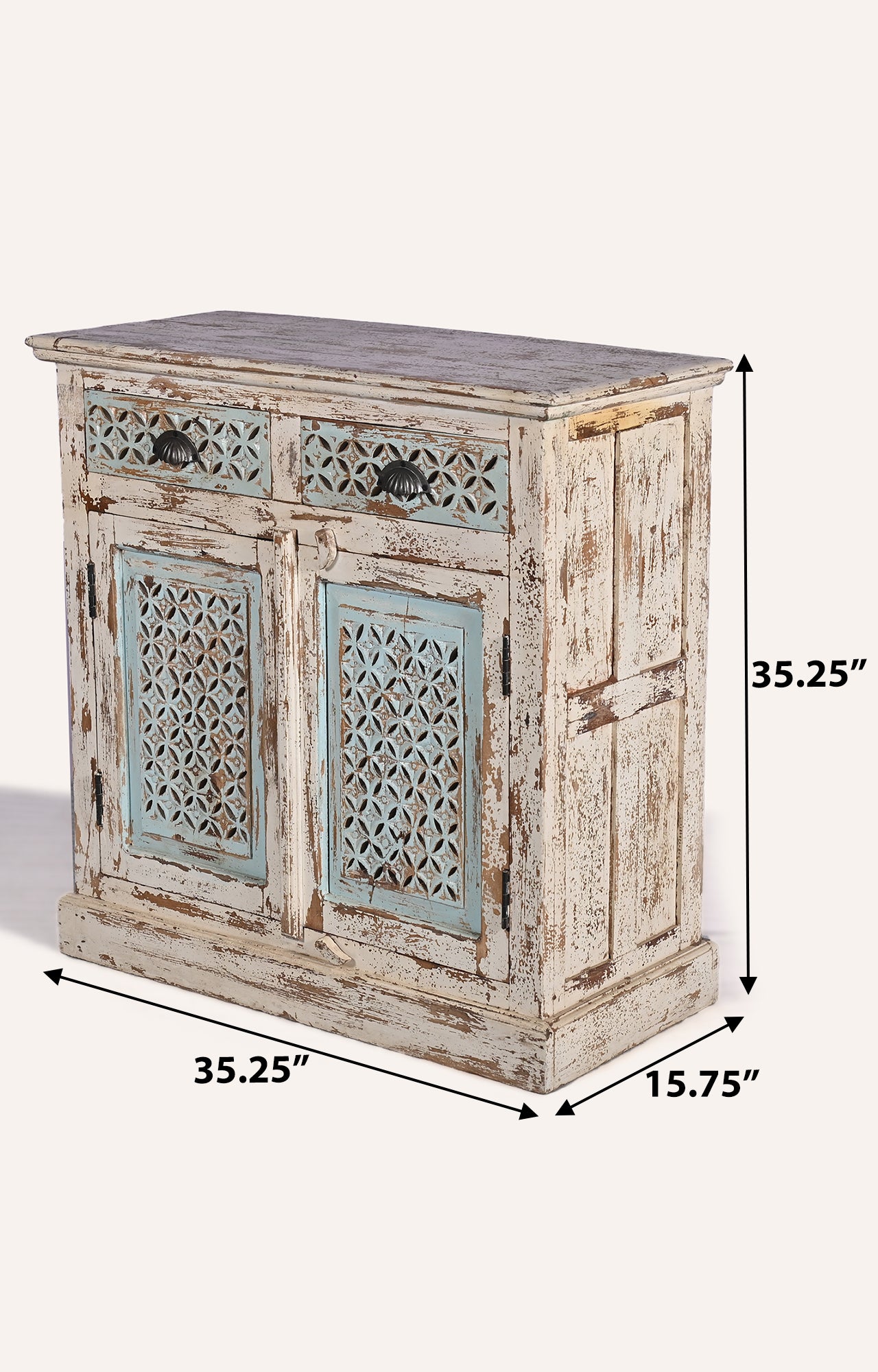 Shabby chic cabinet_size