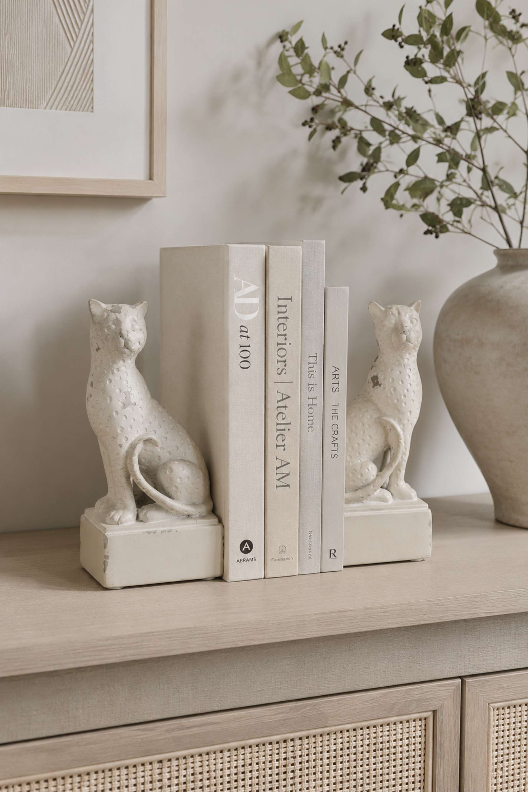 Sitting Leopard Bookends