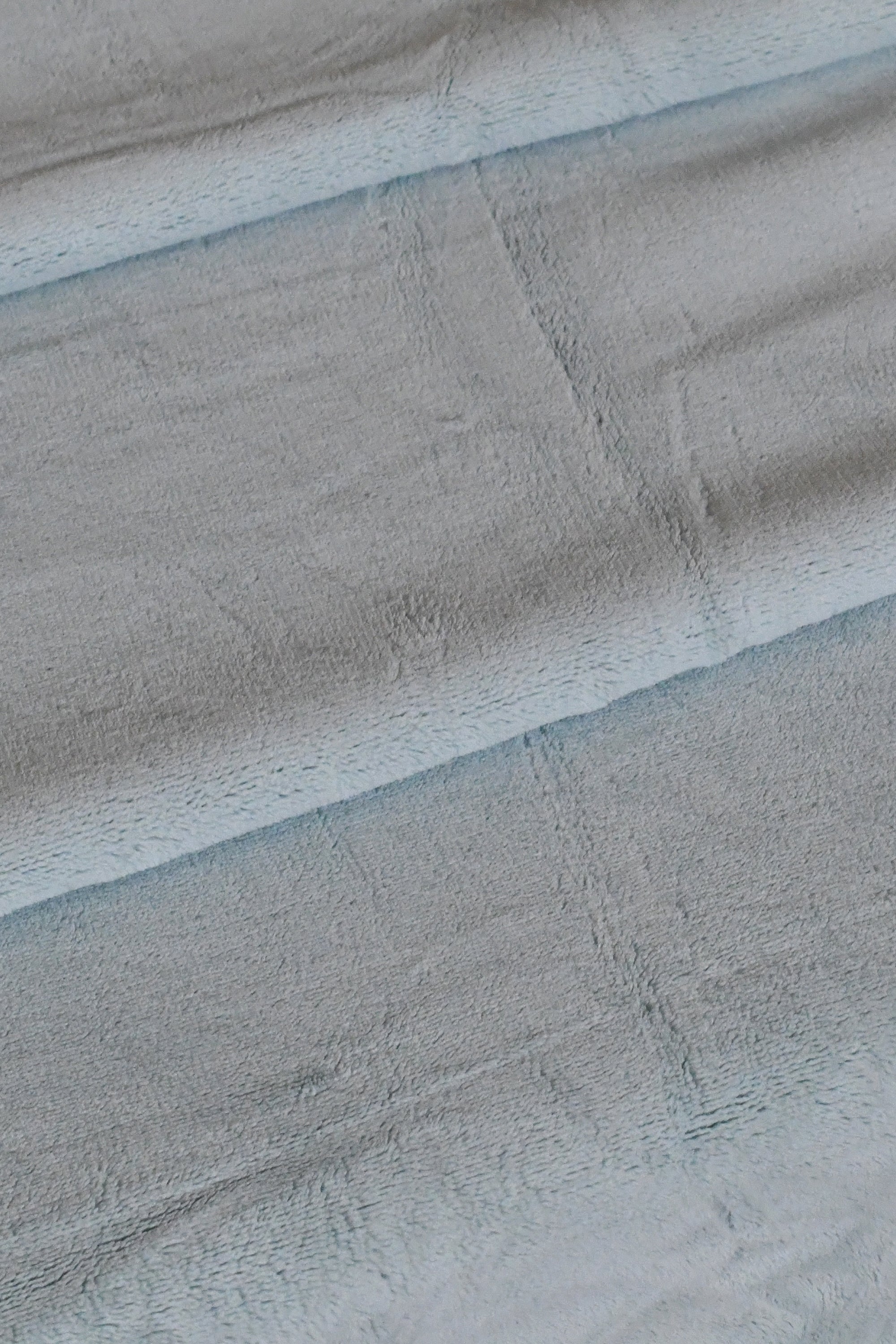 Sky Blue Velvet Quilt and Pillow Cover Set