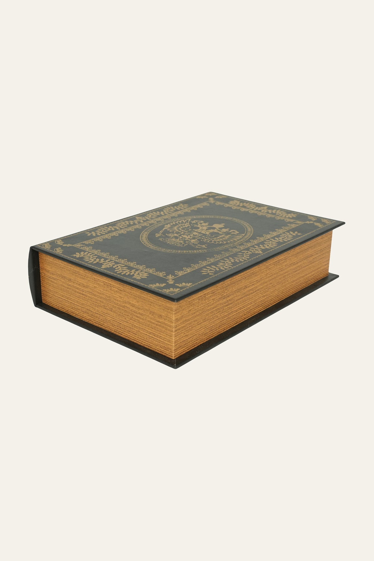 Small black gold decorative storage box