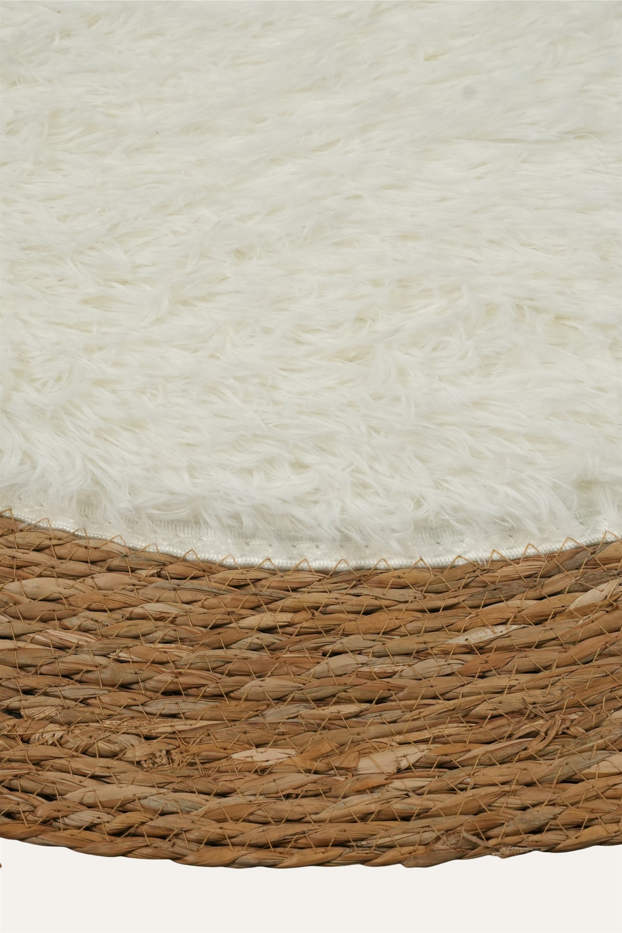 Small woven cotton straw mat for living room and bedside