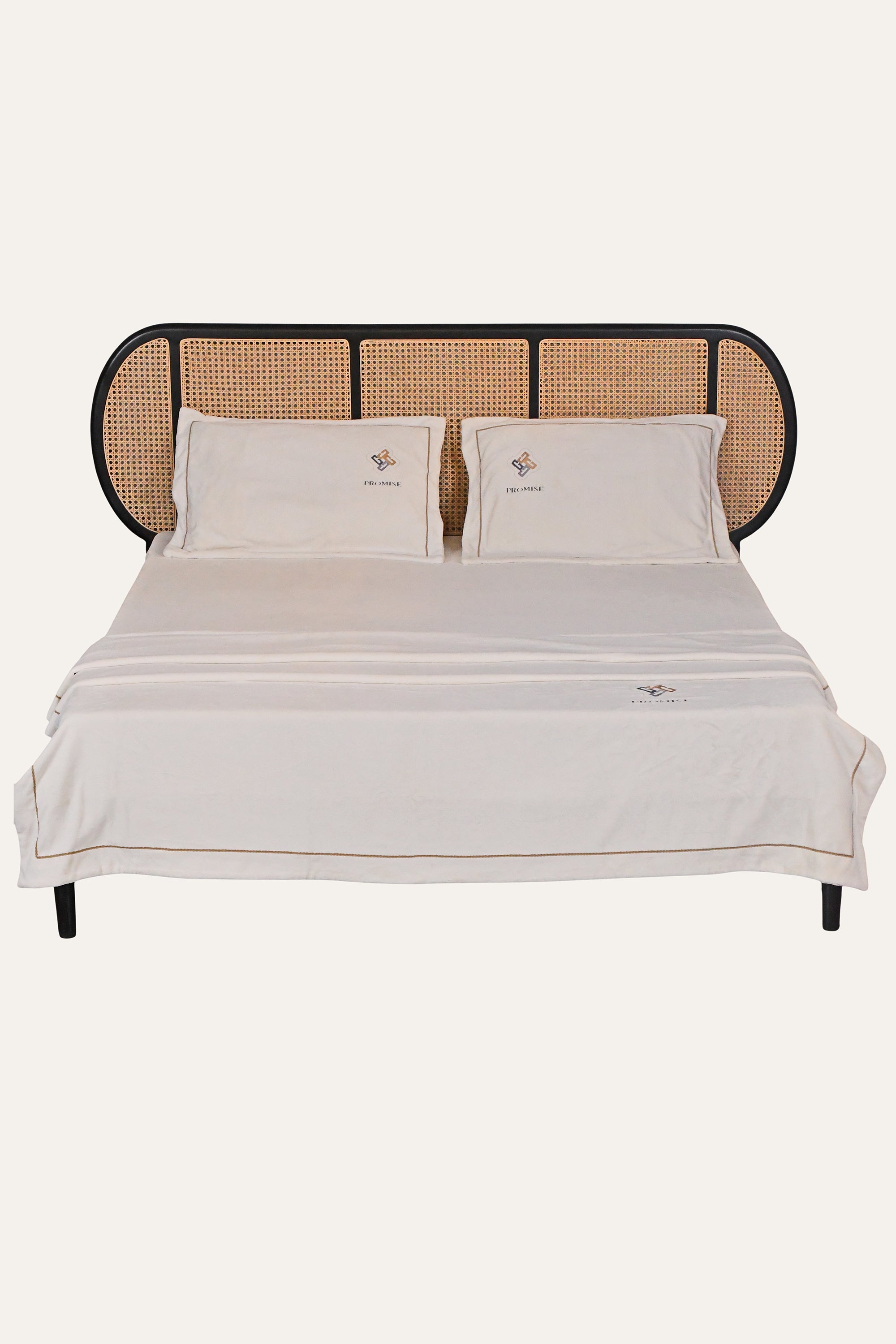 Soft White Indian Cotton Bedsheet