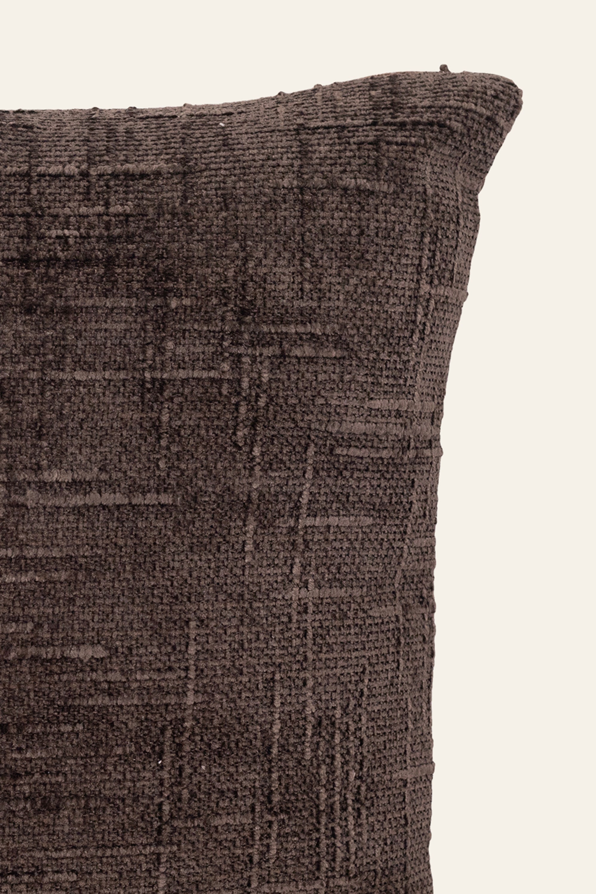 Soft brown textured cushion