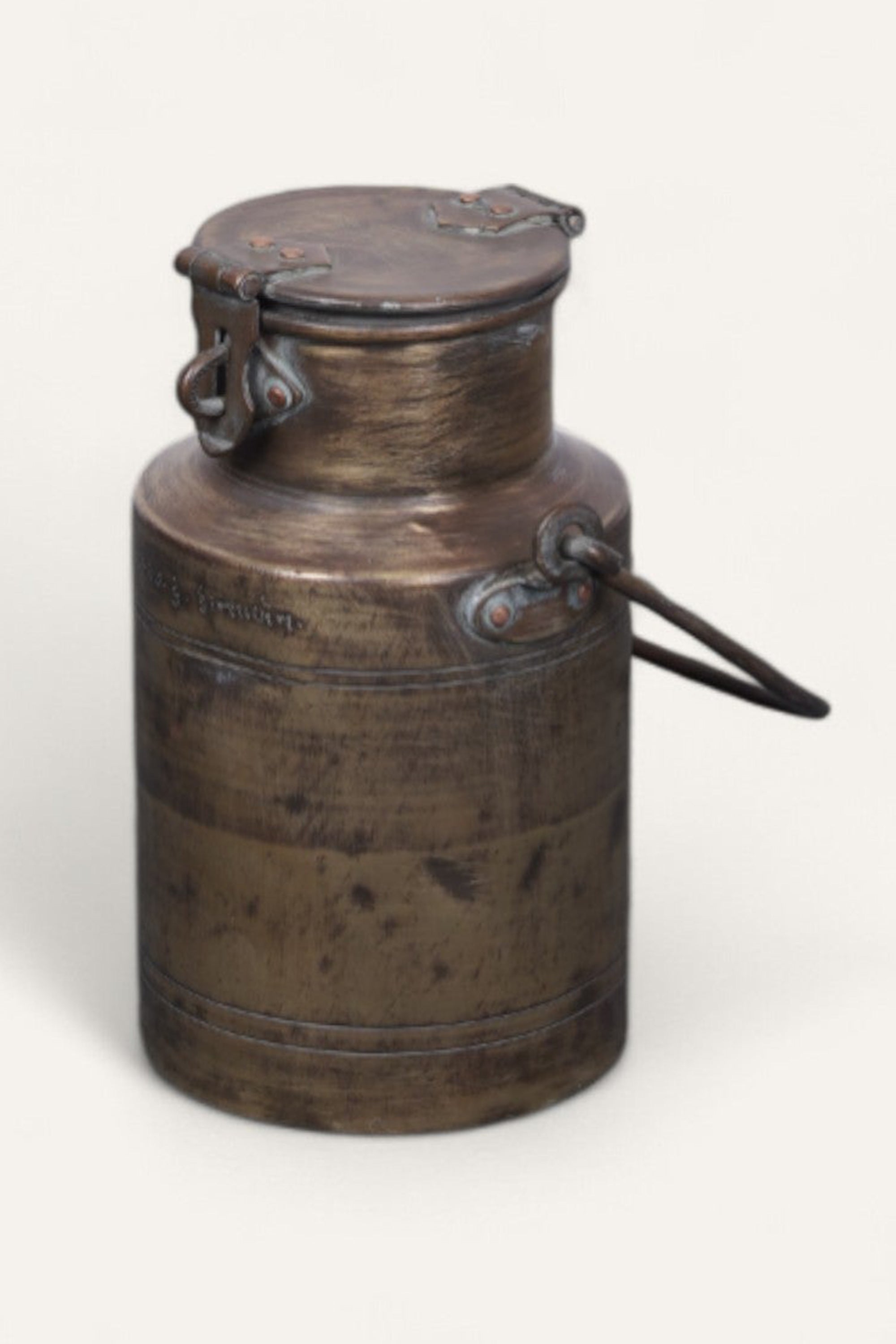 Vintage Solid Brass Kettle with Lid