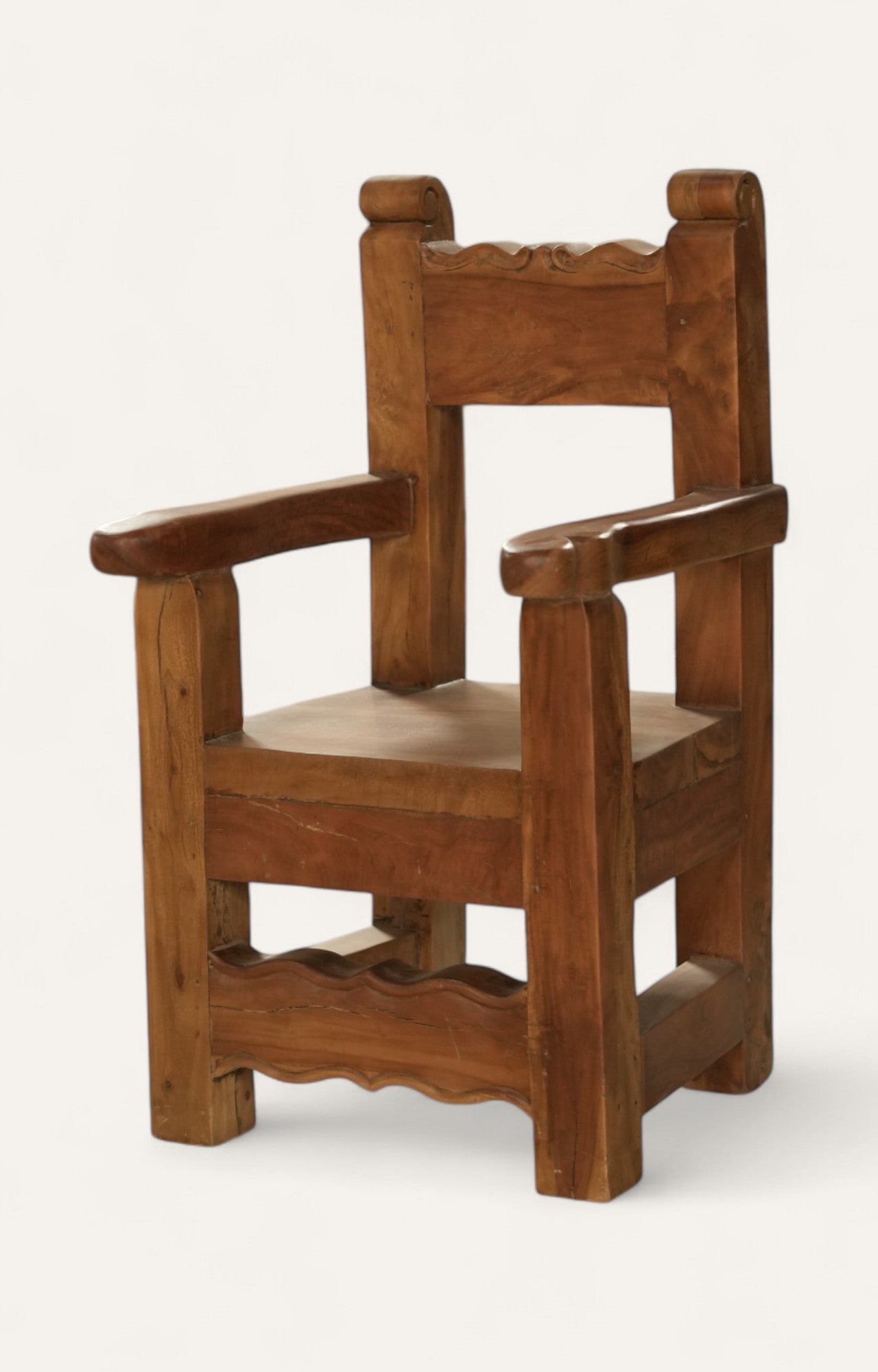 Solid Wood Rustic Arm Rest chair