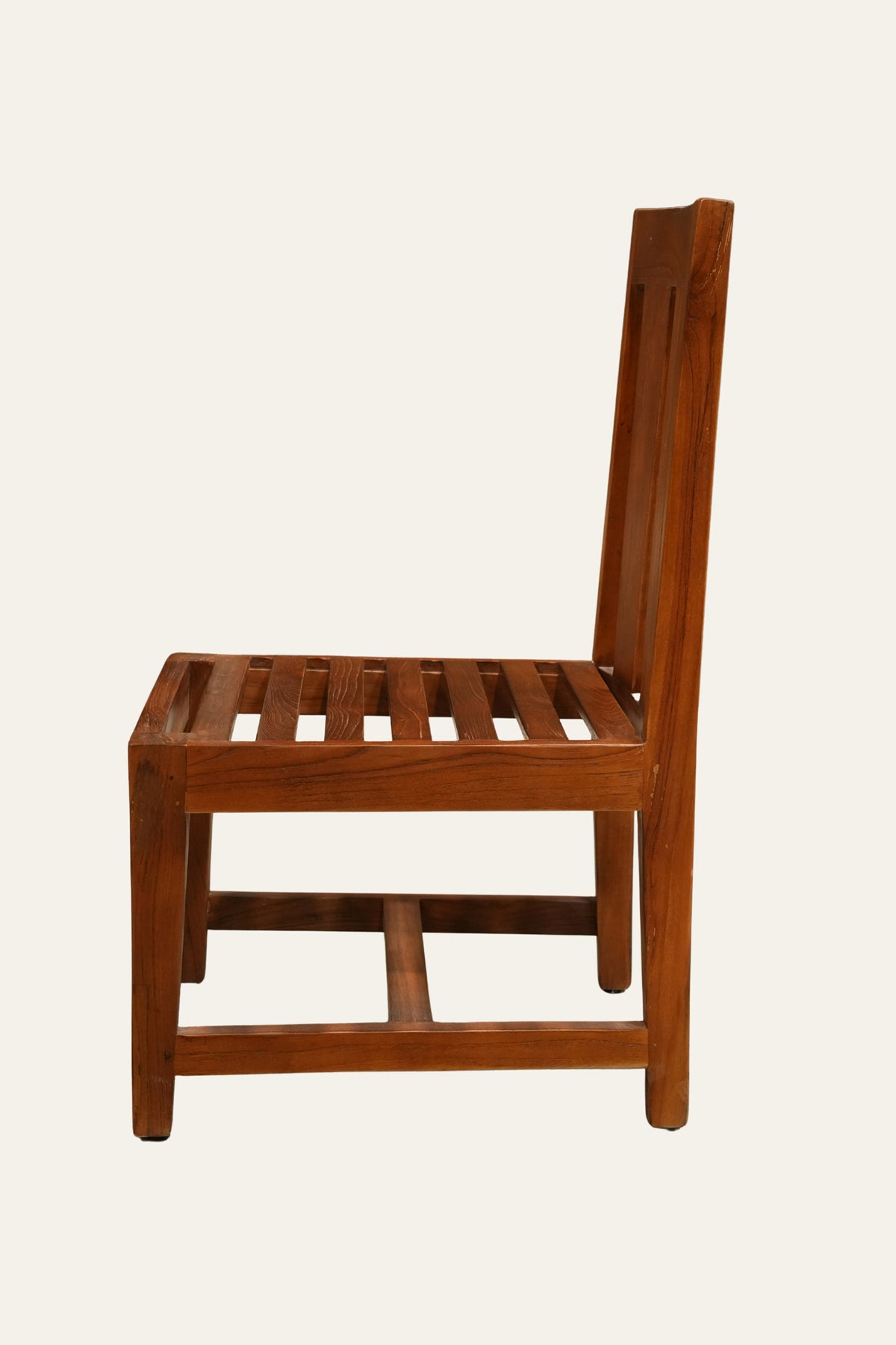 Solid Wood Slatted Back Study Chair