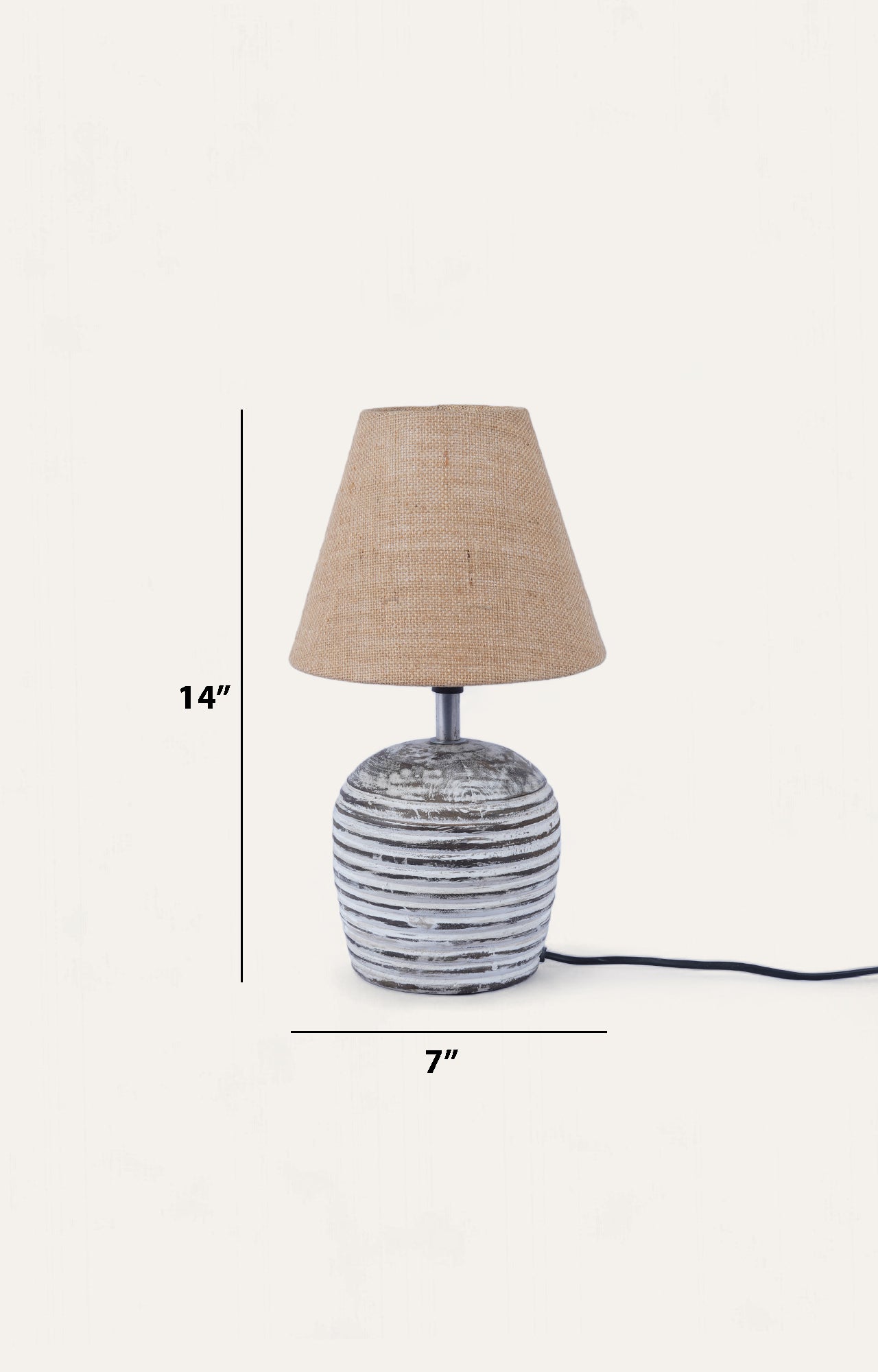 Spiral stumb table lamp_size