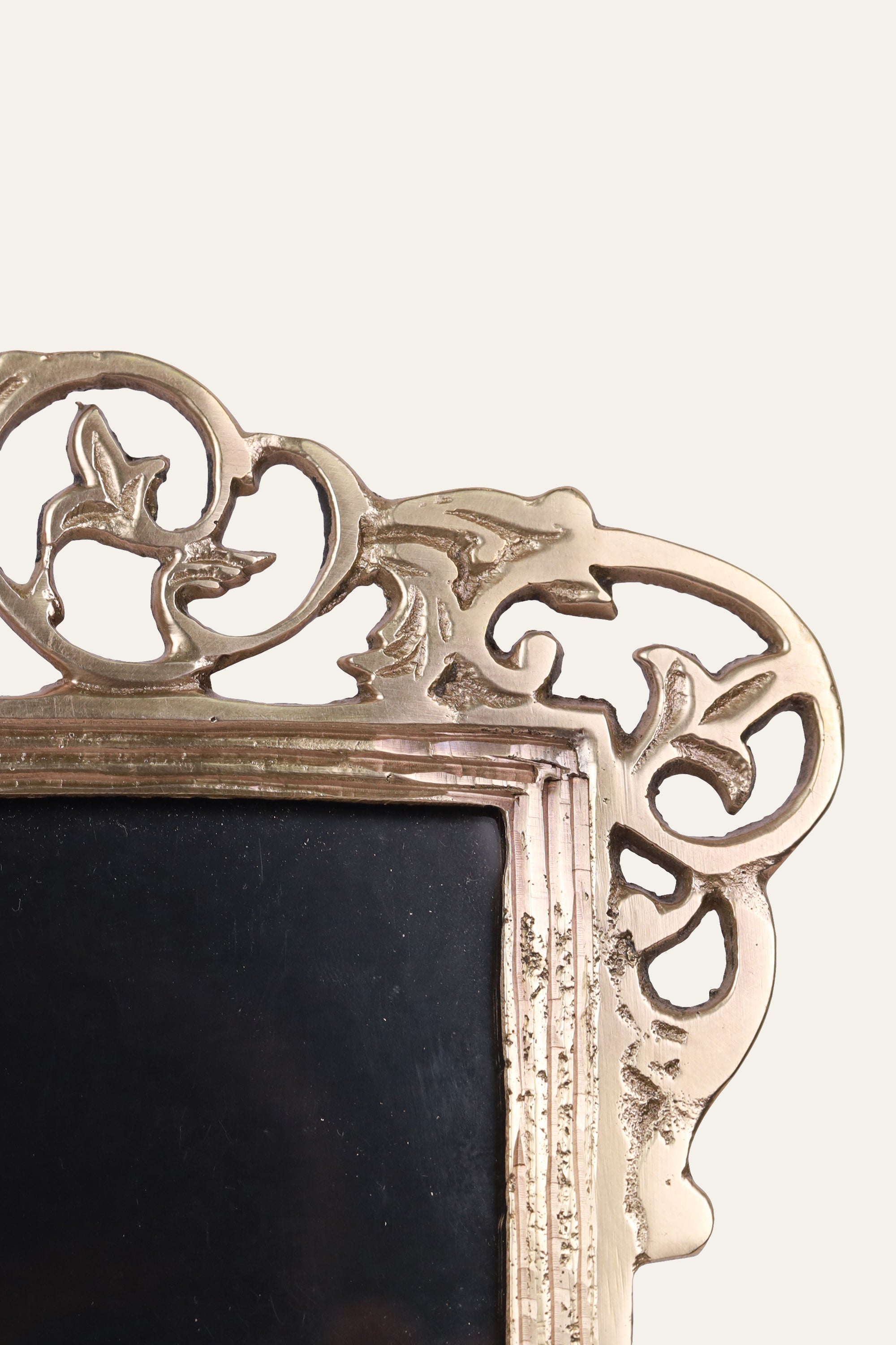 Square vintage glass photo frame