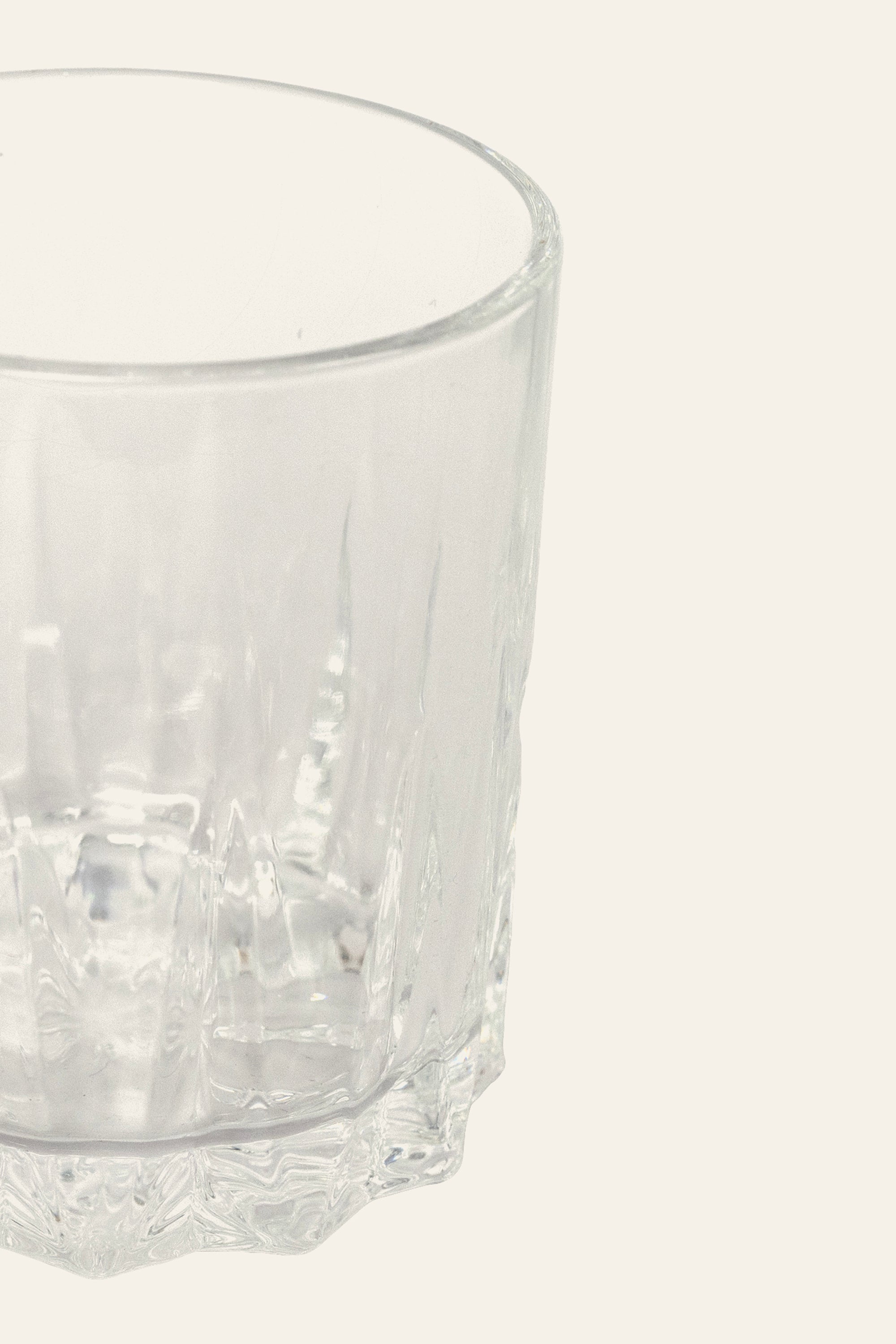Stylish whiskey serving glass