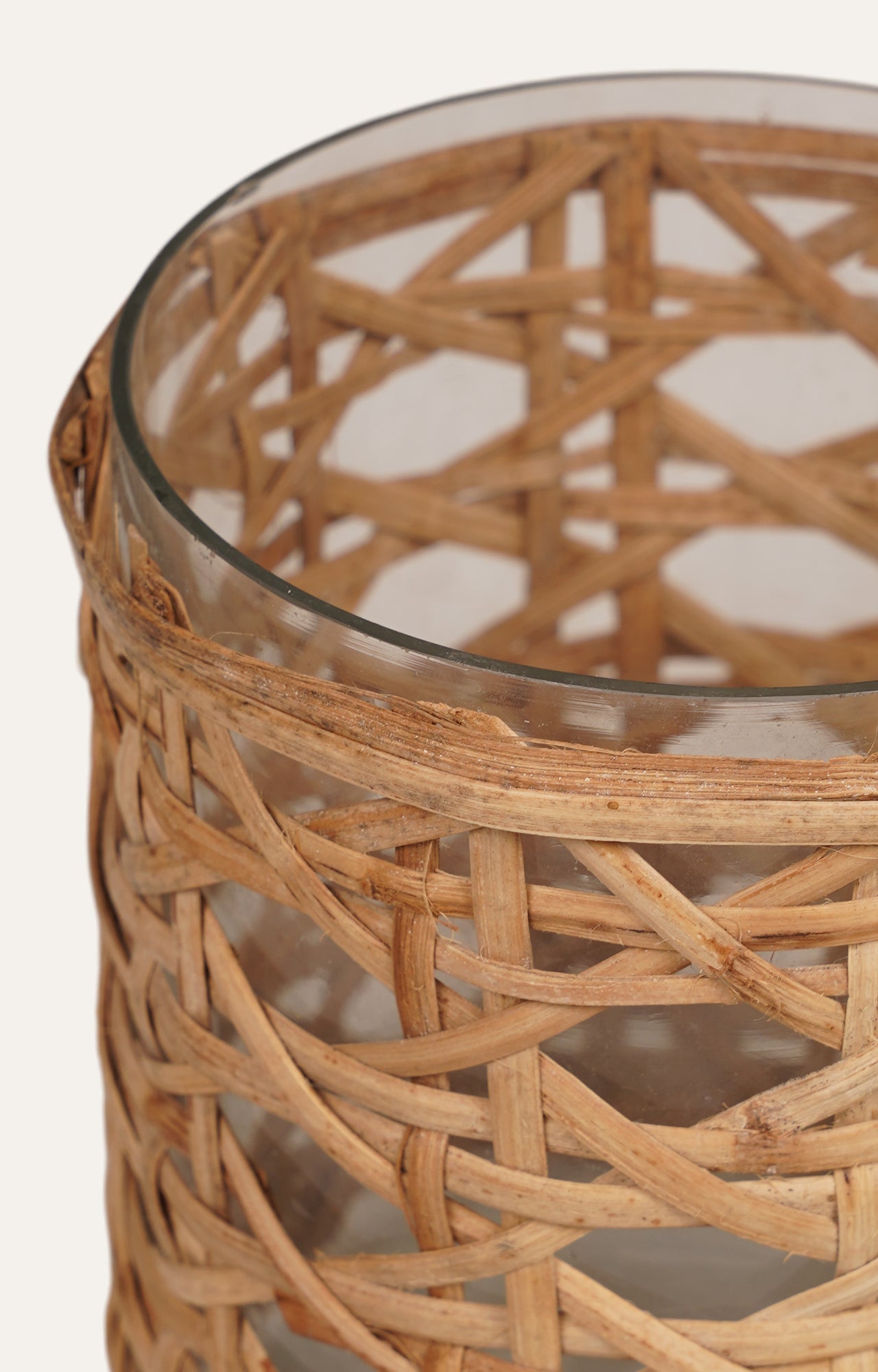 Glass Candle Holder Small