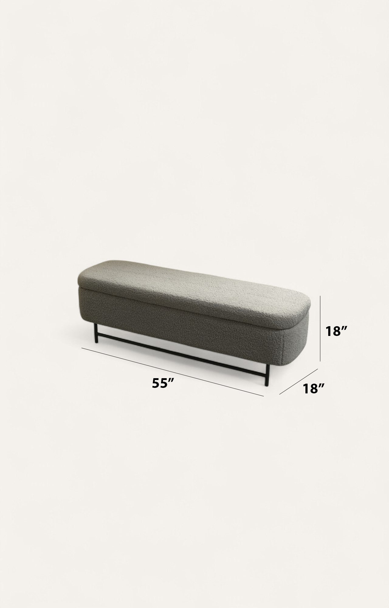 Gray bench