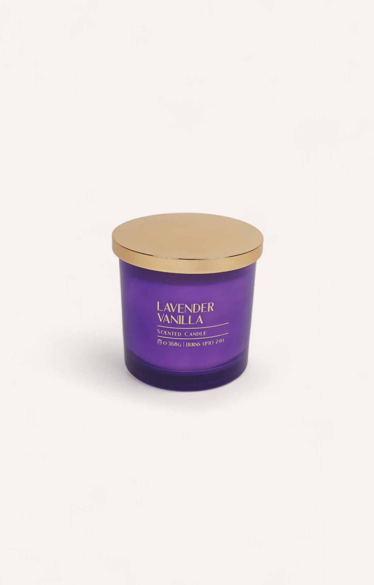 vanilla-scented candle