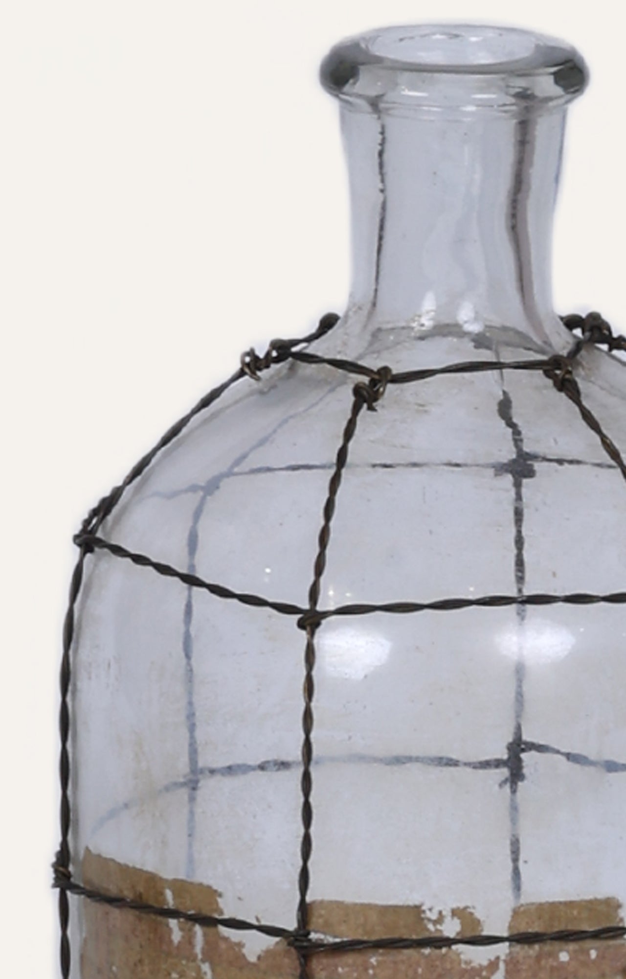 Decorative glass bottle