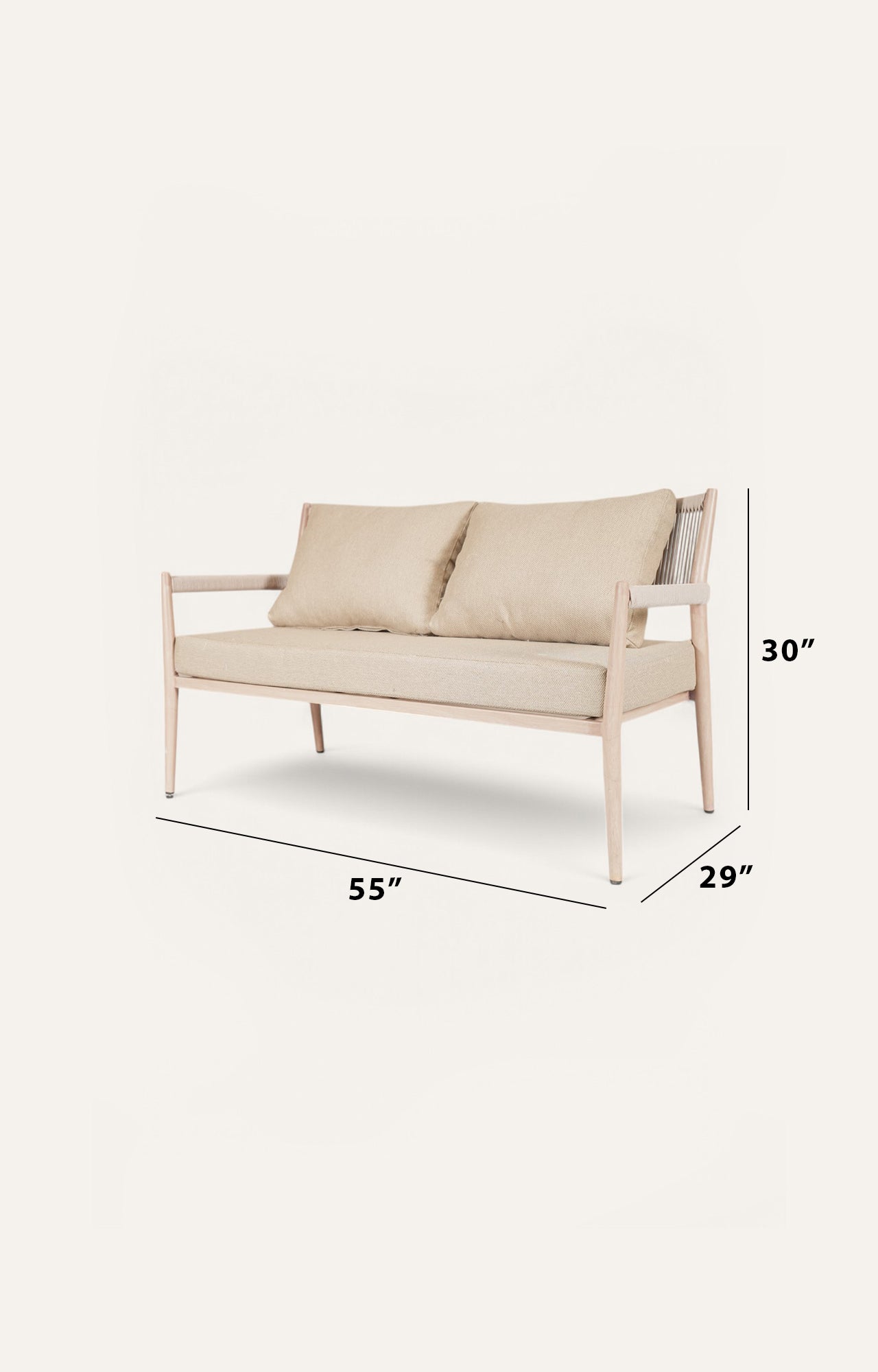Rustic Metal Outdoor Sofa