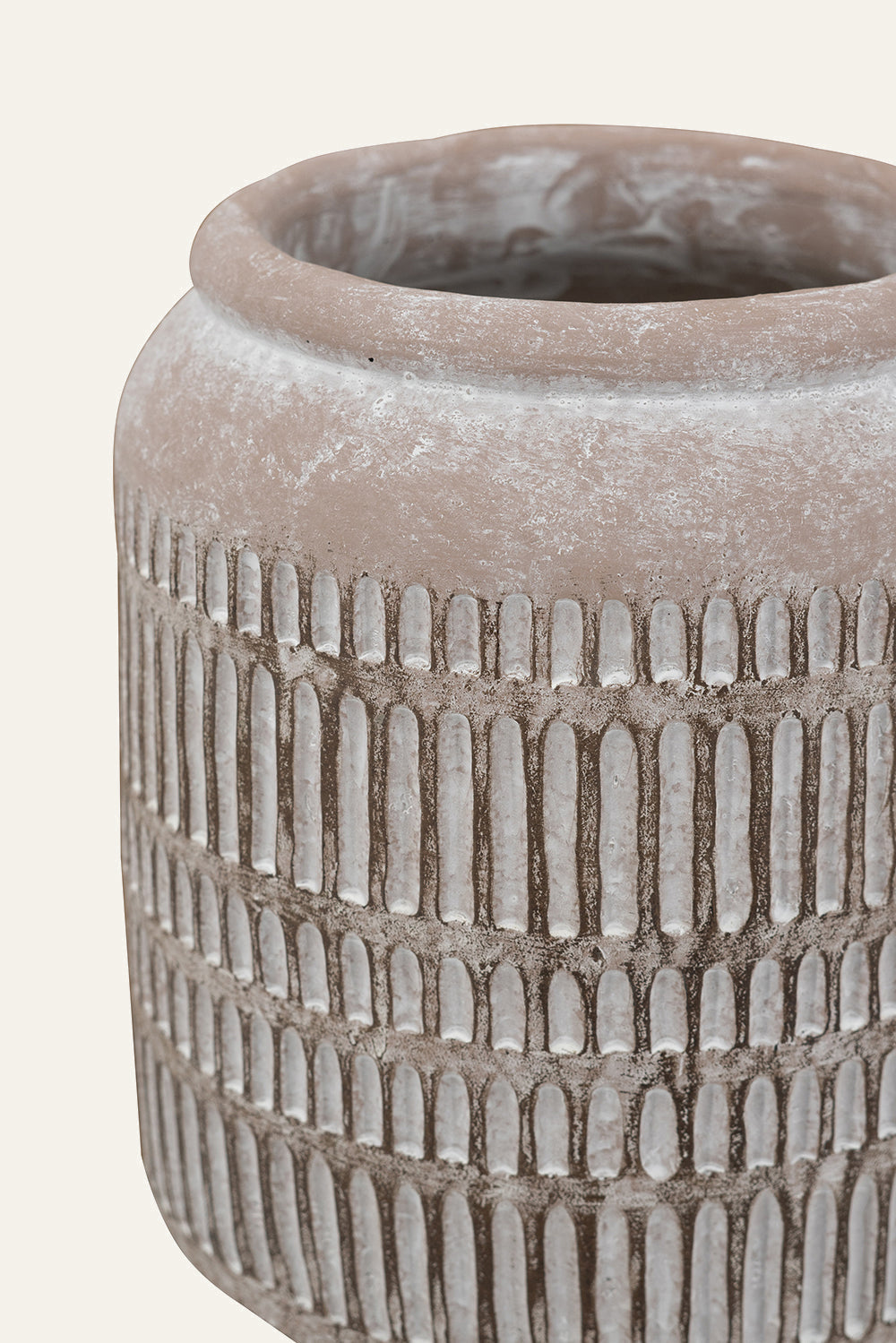 Tall Ribbed Vase 