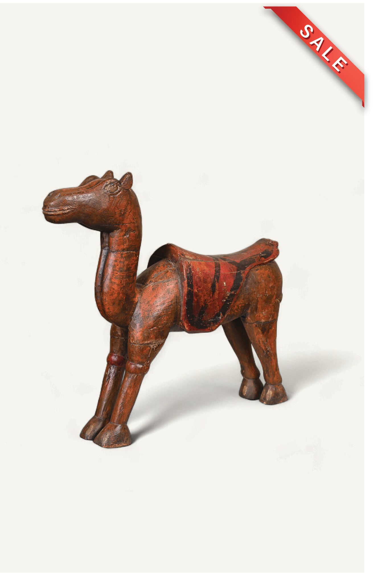 Teak Wood Horse Figurine