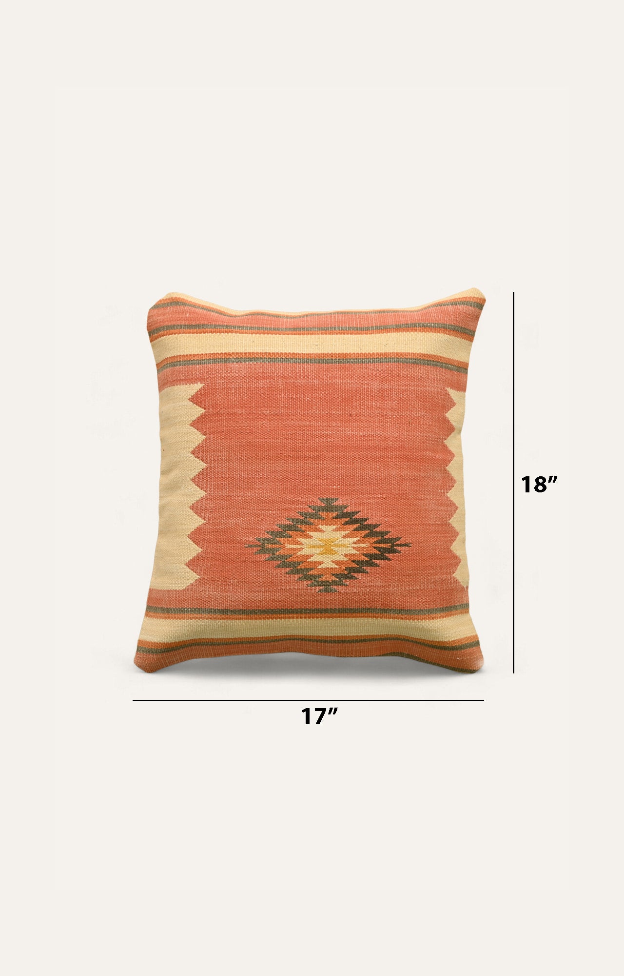 Temple motif cushion cover_size