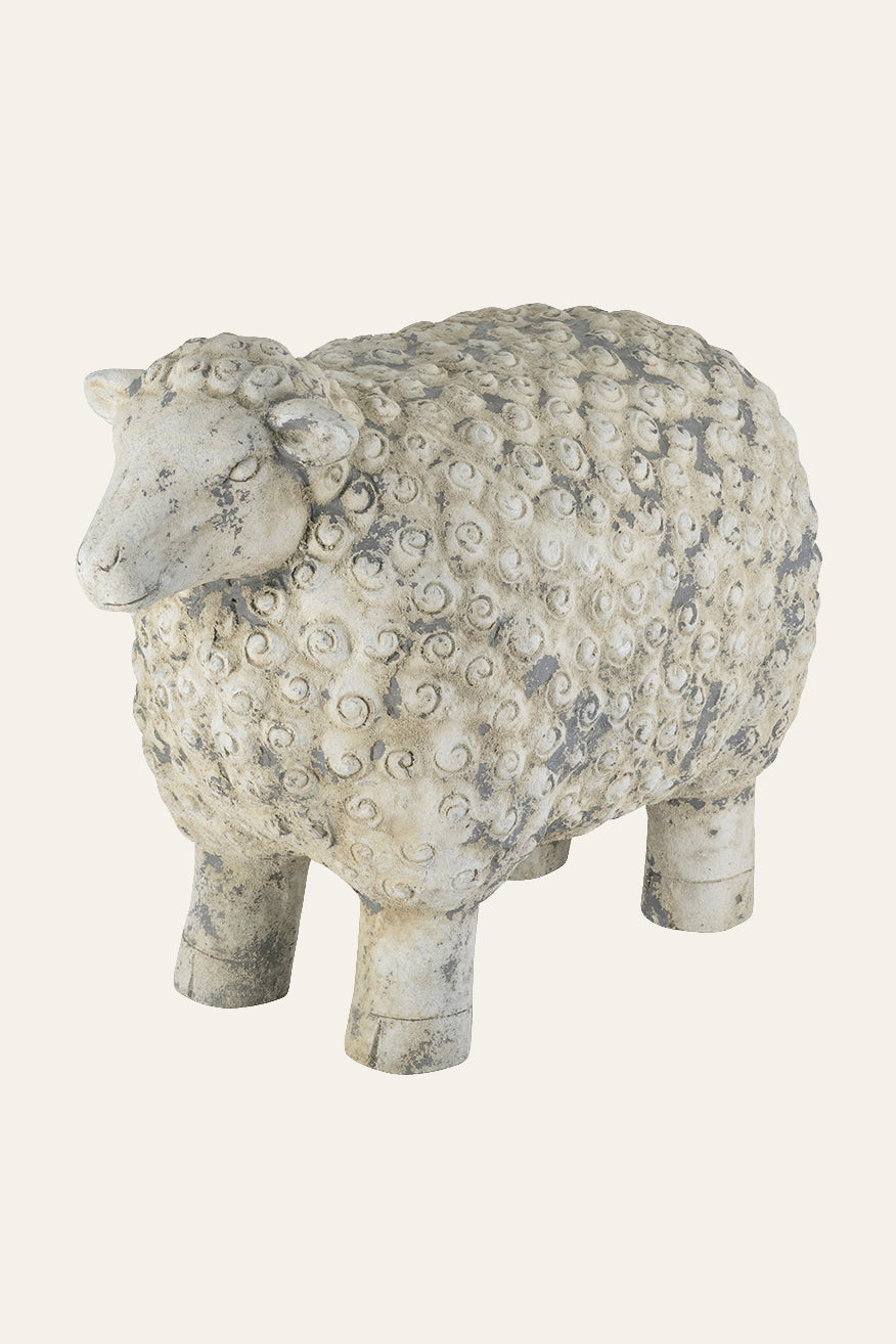 Textured Sheep Figurine - Large