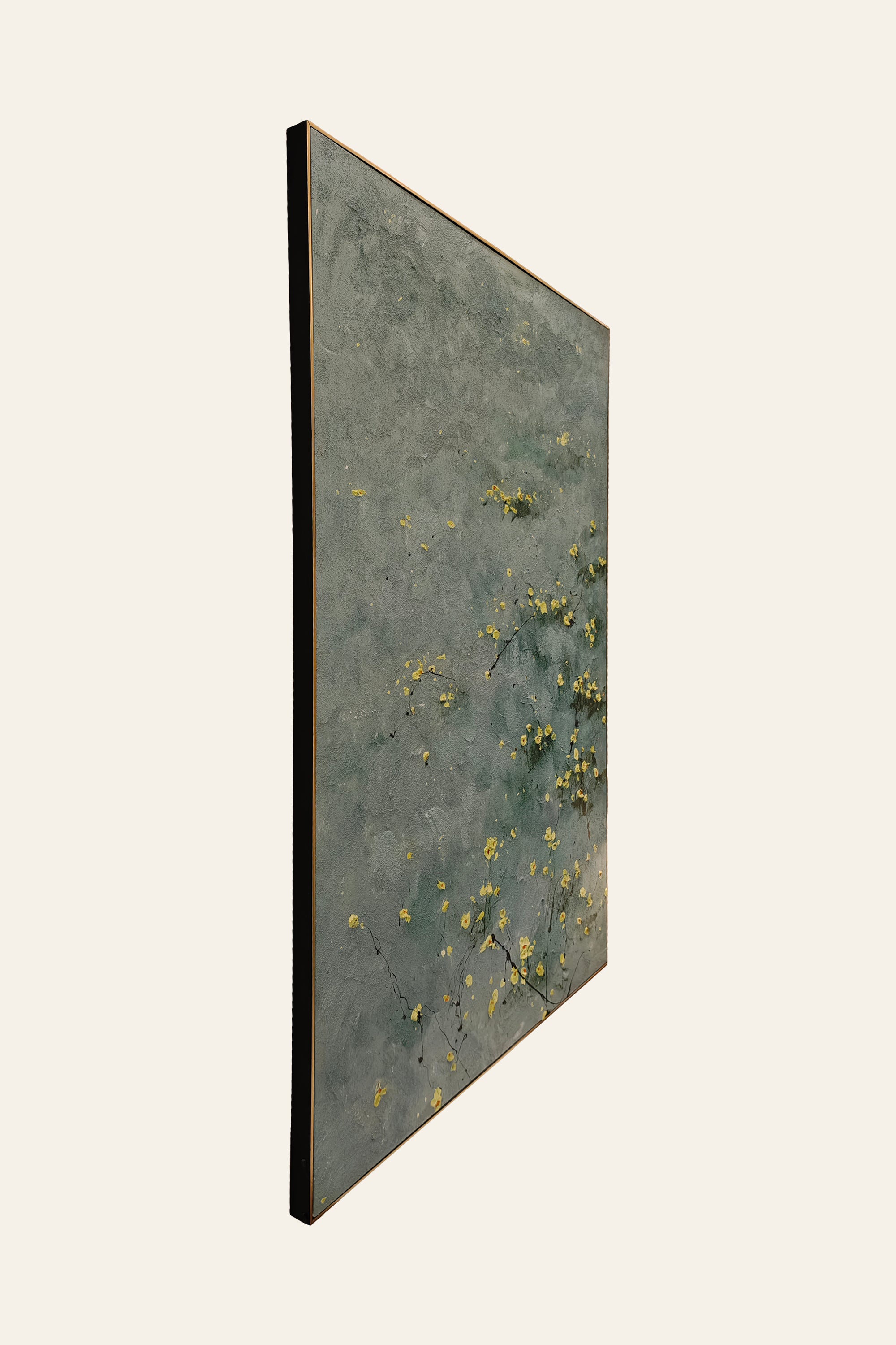 Textured Yellow Floral Wall Art