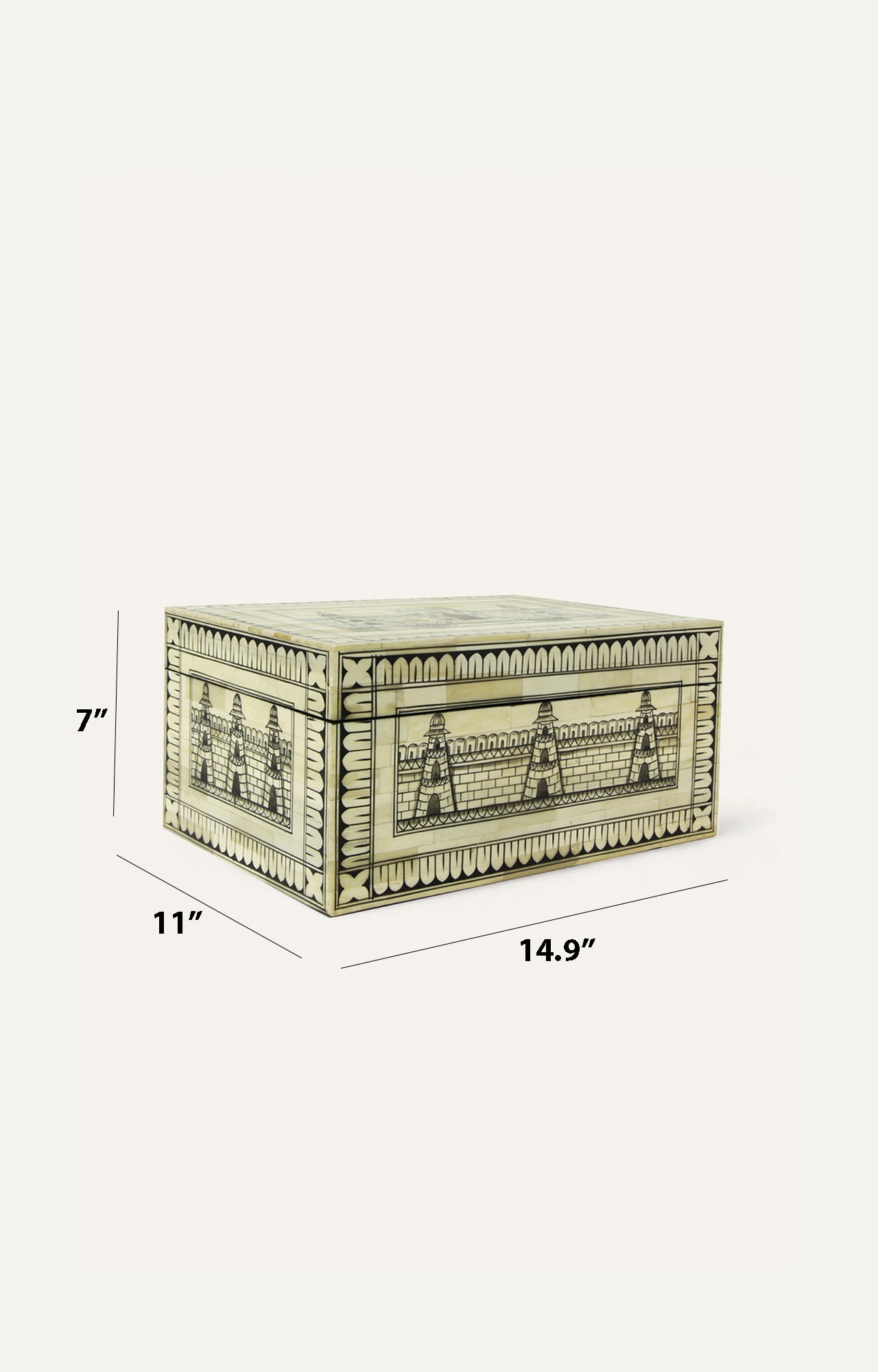 The Rajasthani Camel Bone Box_size