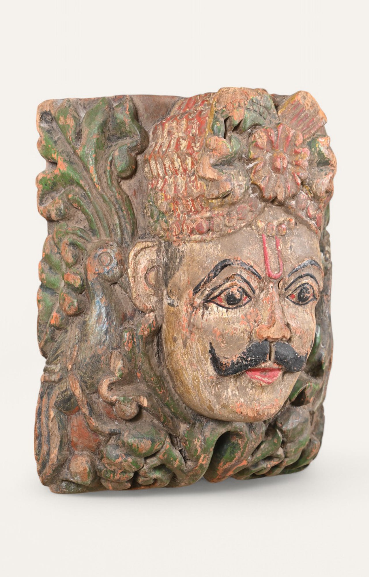 Traditional Teak Wood Wall Sculpture